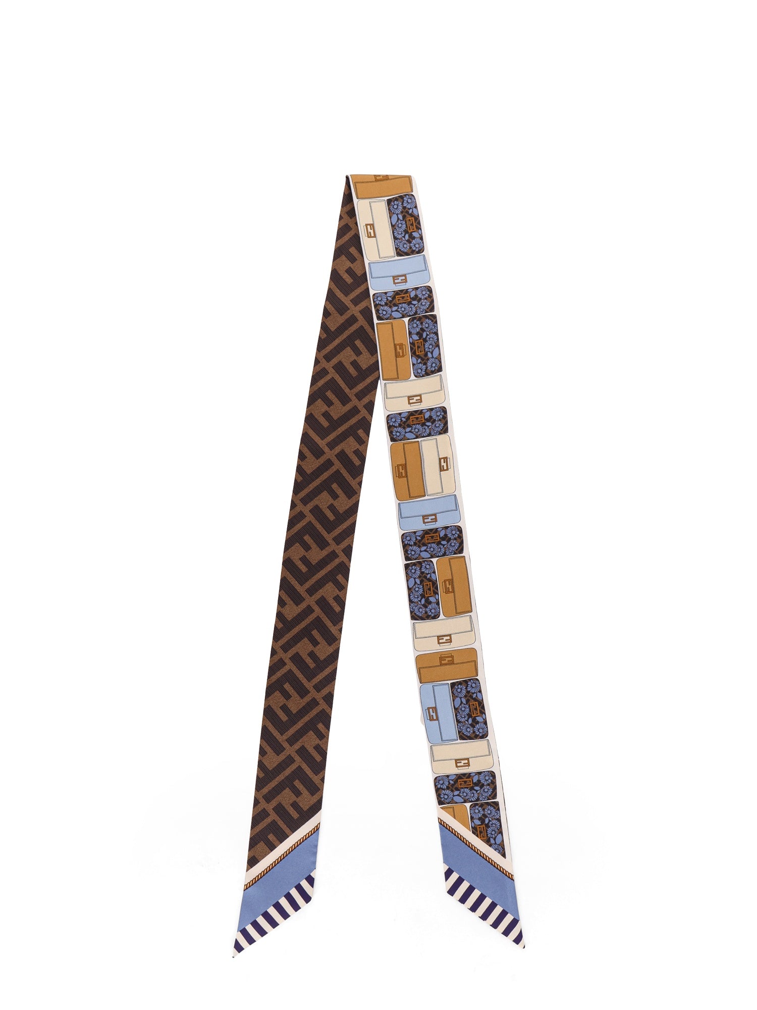 Fendi Scarfs Violet Blue Seta