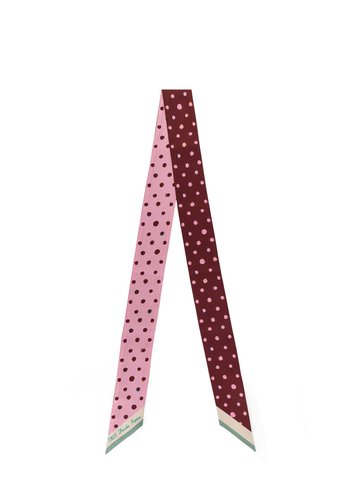 Fendi Scarfs Rso Scuro Ra Seta