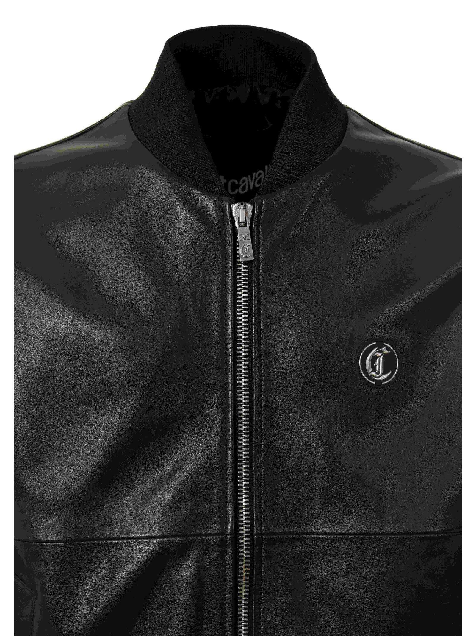 Just Cavalli Coats Black Pelle
