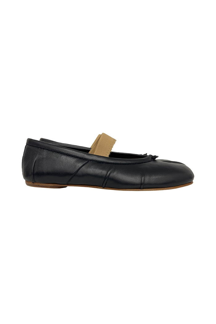 Tabi Ballerinas Black Lambskin Calzature