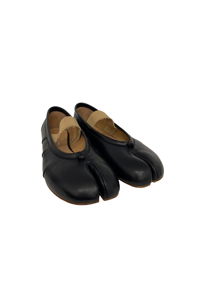 Tabi Ballerinas Black Lambskin Calzature