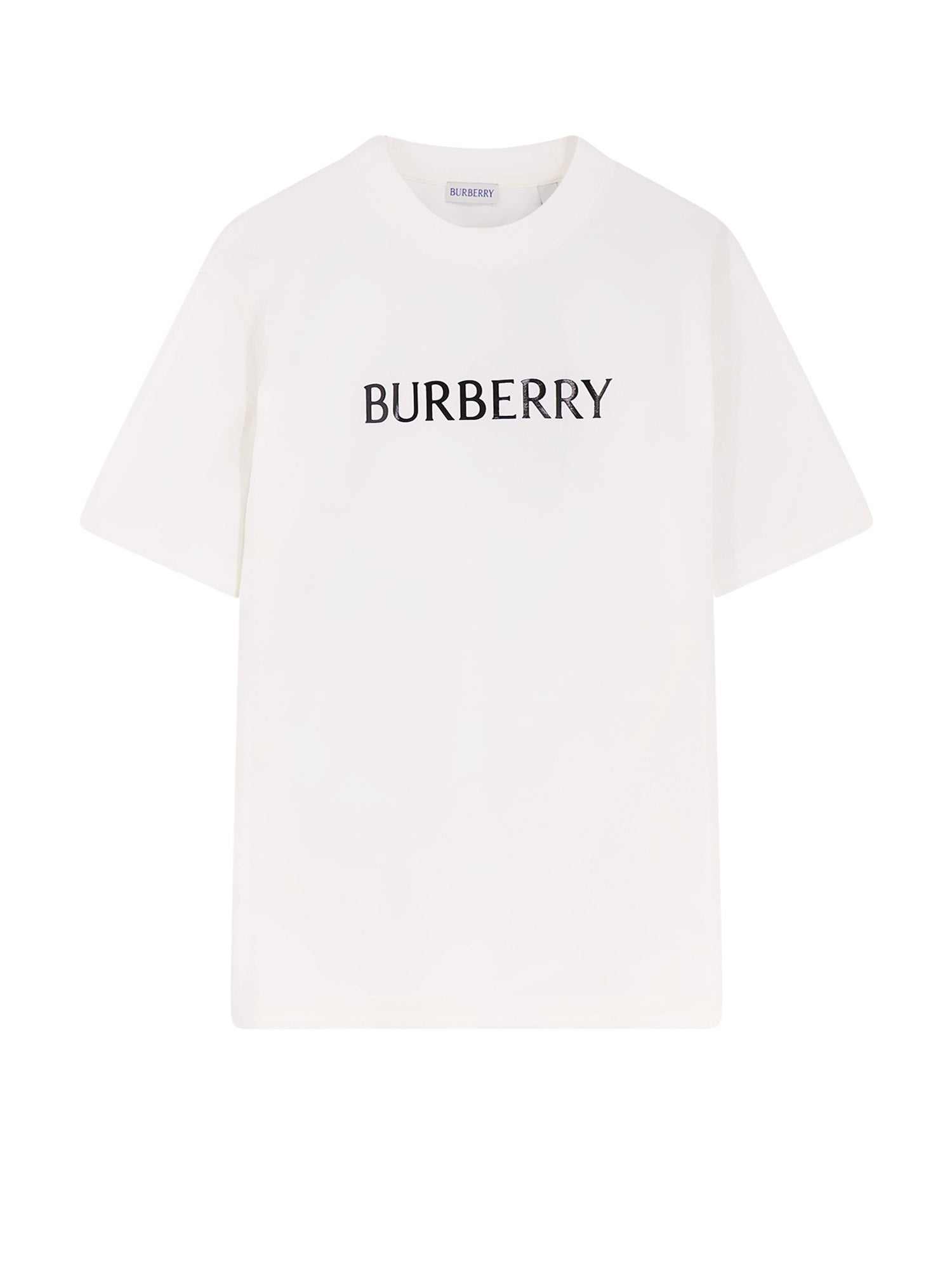 Burberry T-Shirts And Polos Chalk Cotone Elastan