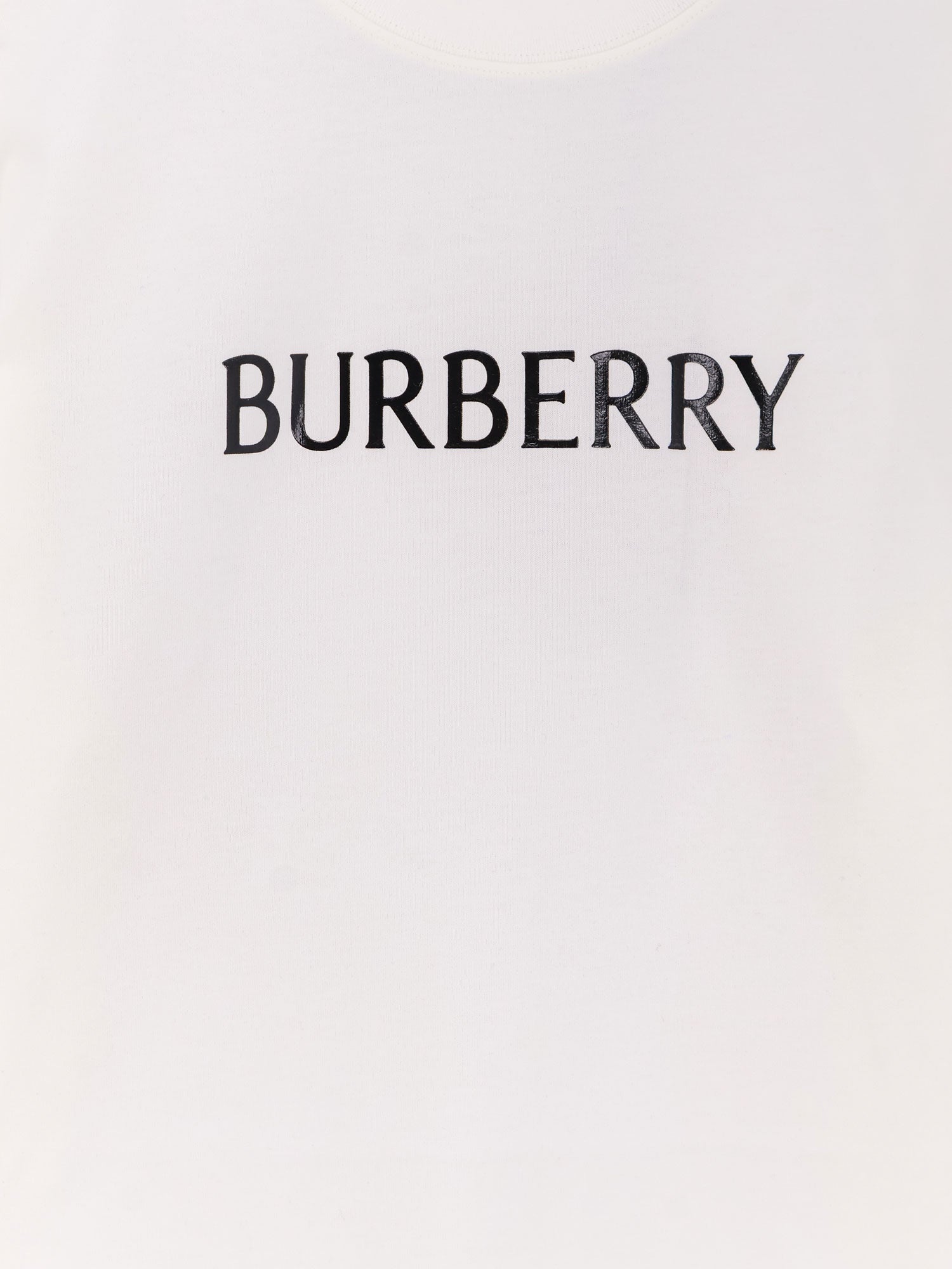 Burberry T-Shirts And Polos Chalk Cotone Elastan