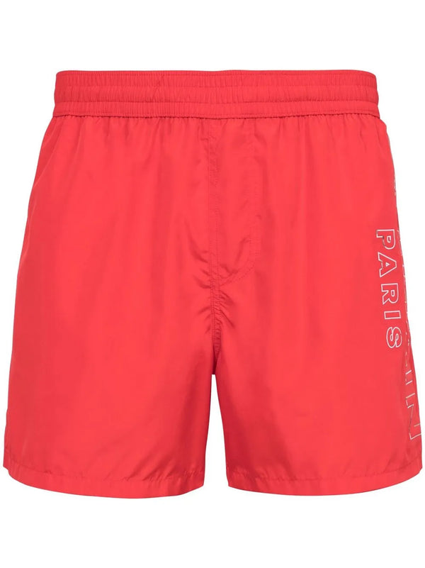 Balmain Polyester 100% swim shorts in red