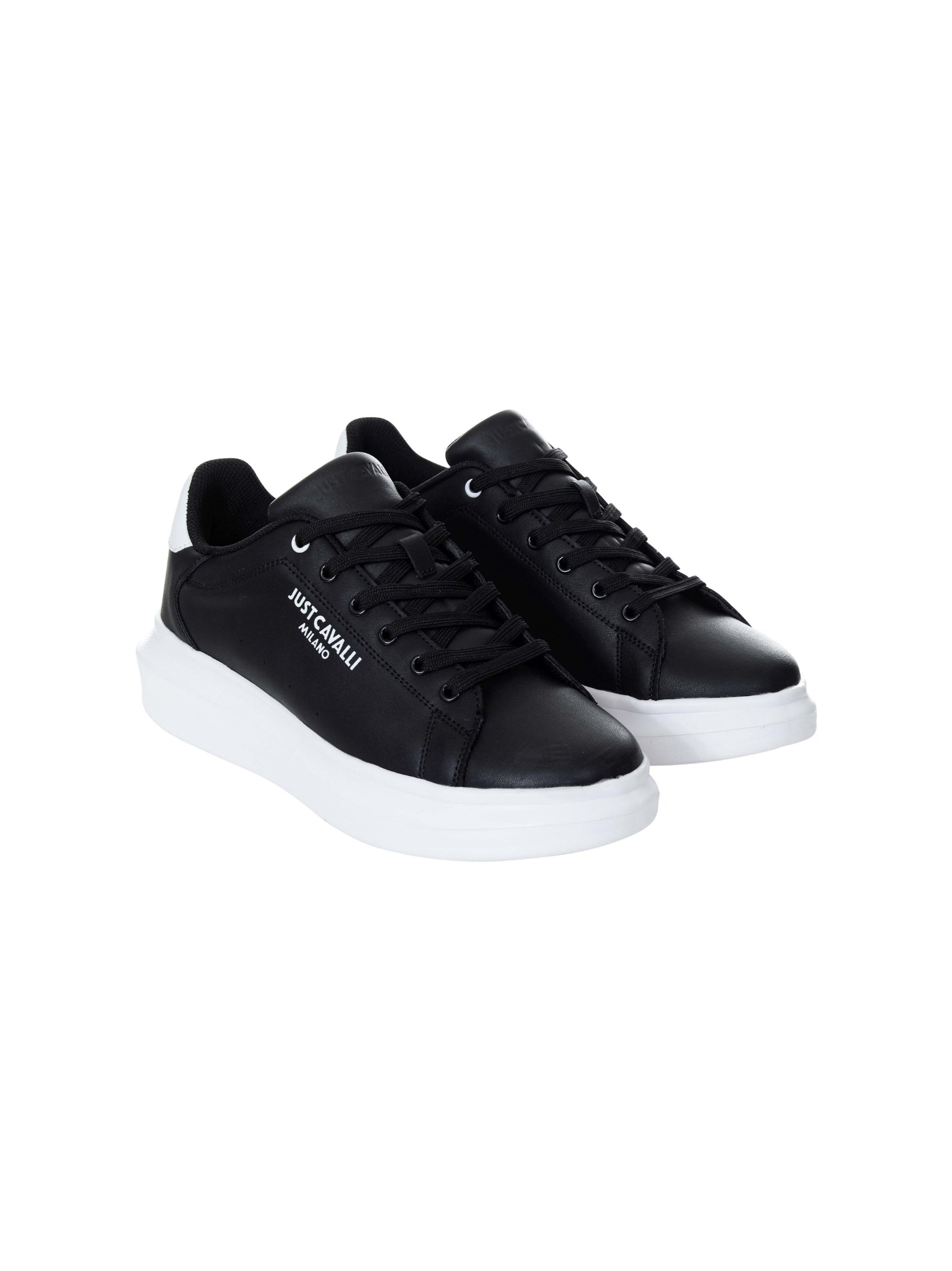 Just Cavalli Sneakers Black Bovino