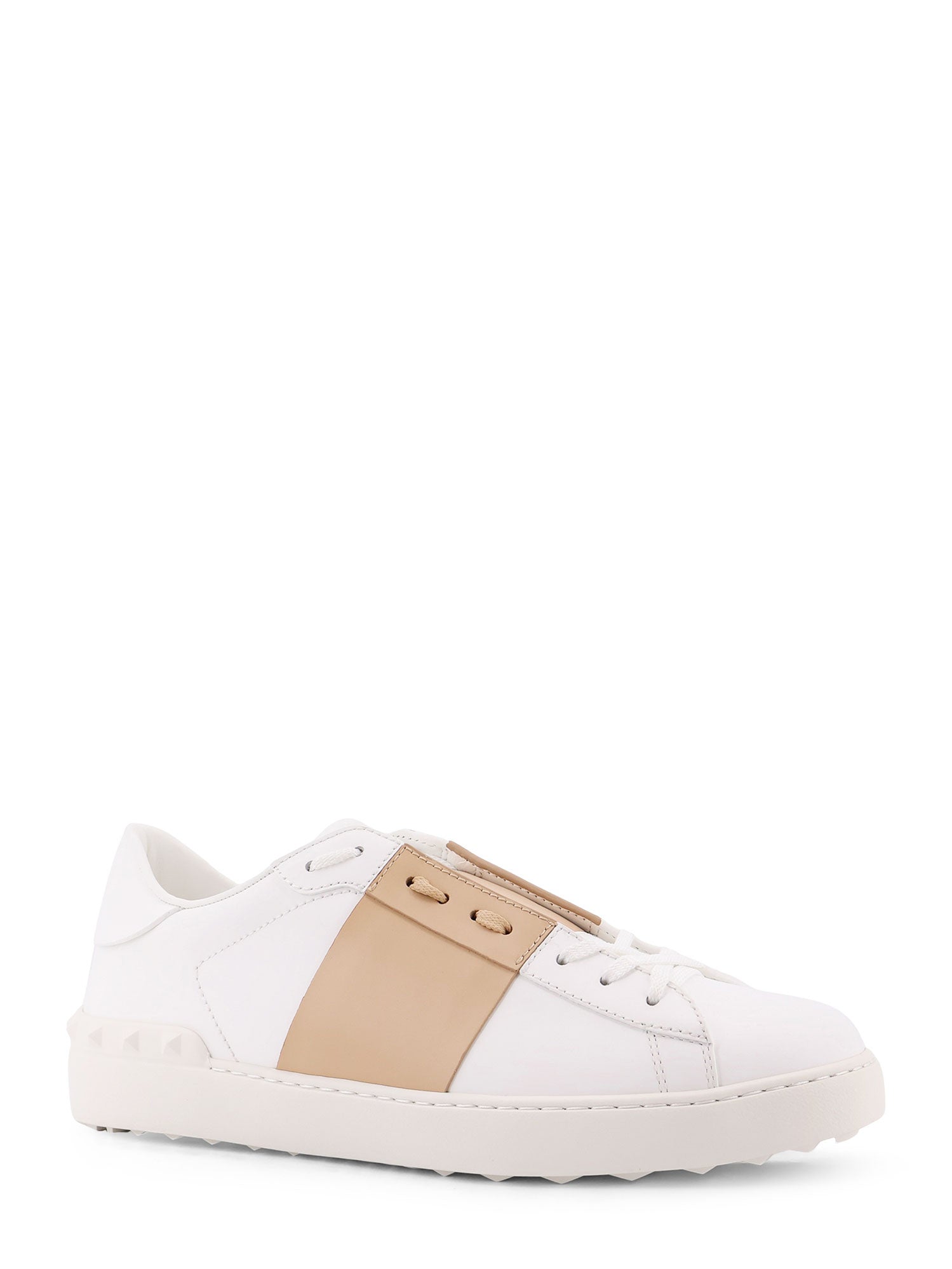 Valentino Garavani Sneakers Bianco Beige Pelle