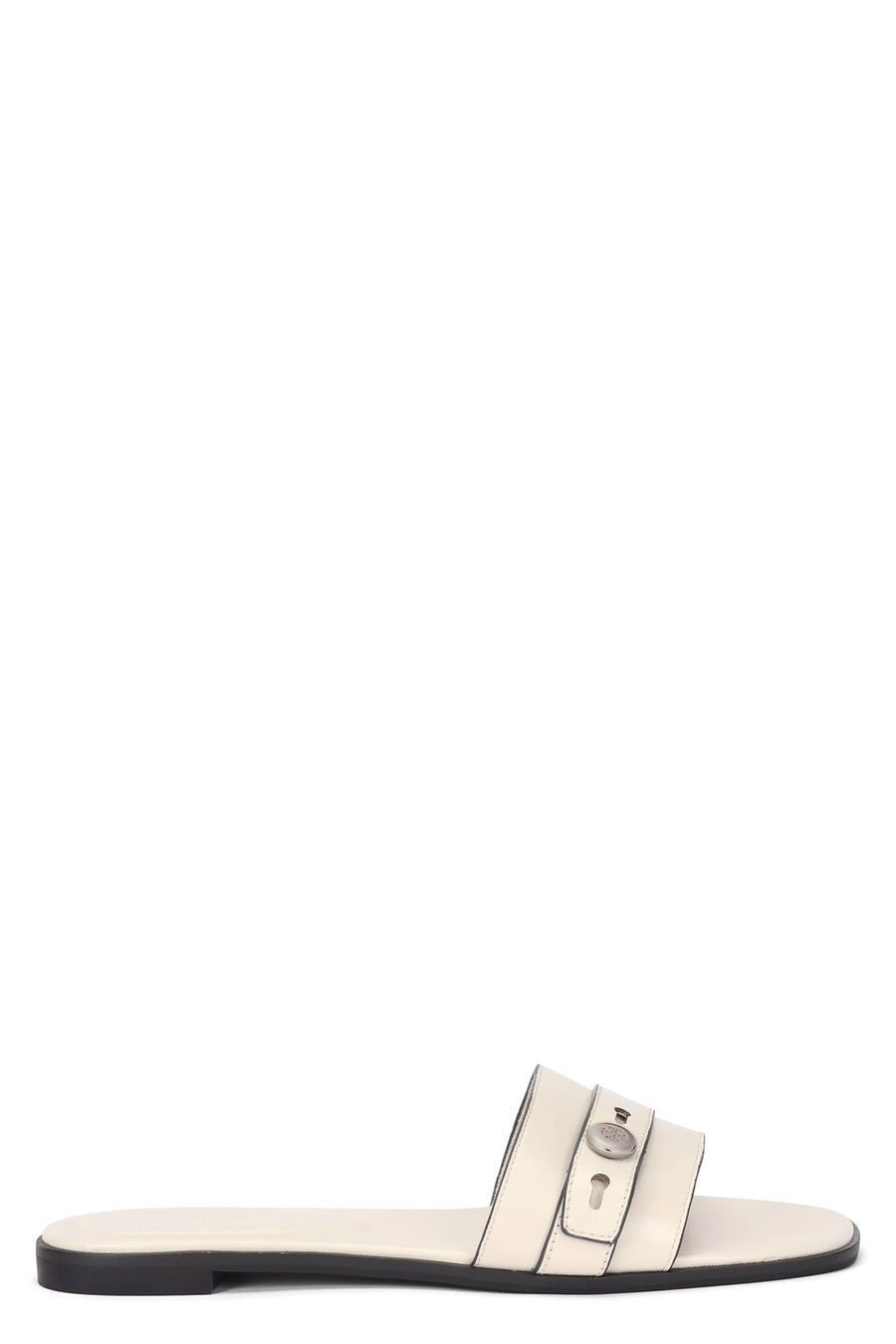 Flat Sandal Romy Light Cream Sheep Leather