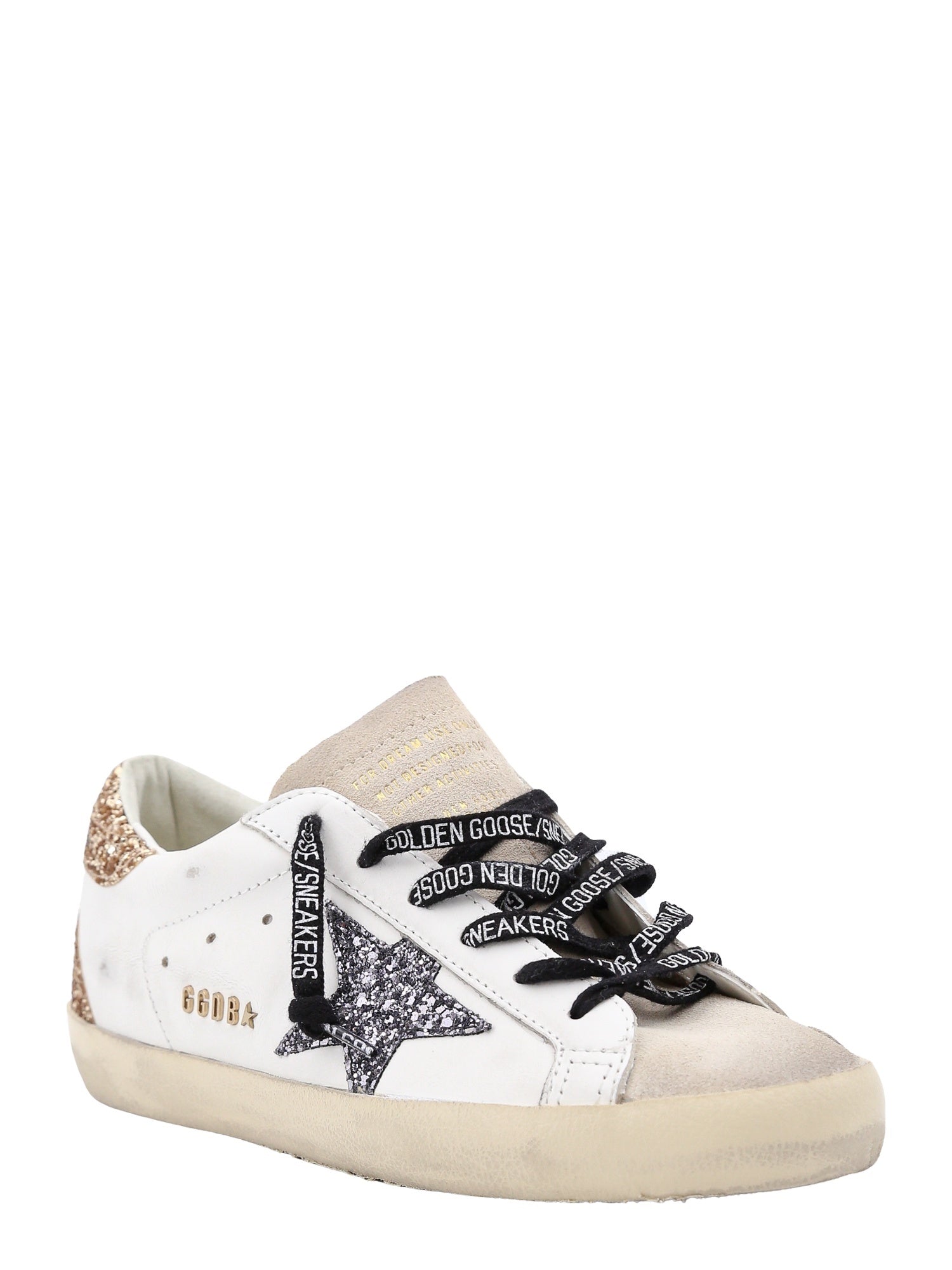 Golden Goose Sneakers Optic White Seedpearl Black Go Pelle