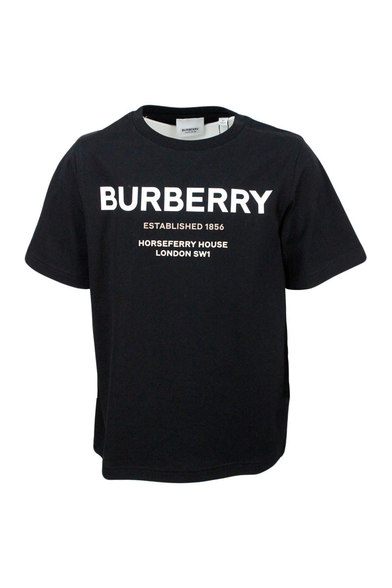 Burberry T-Shirts And Polos Black 100co