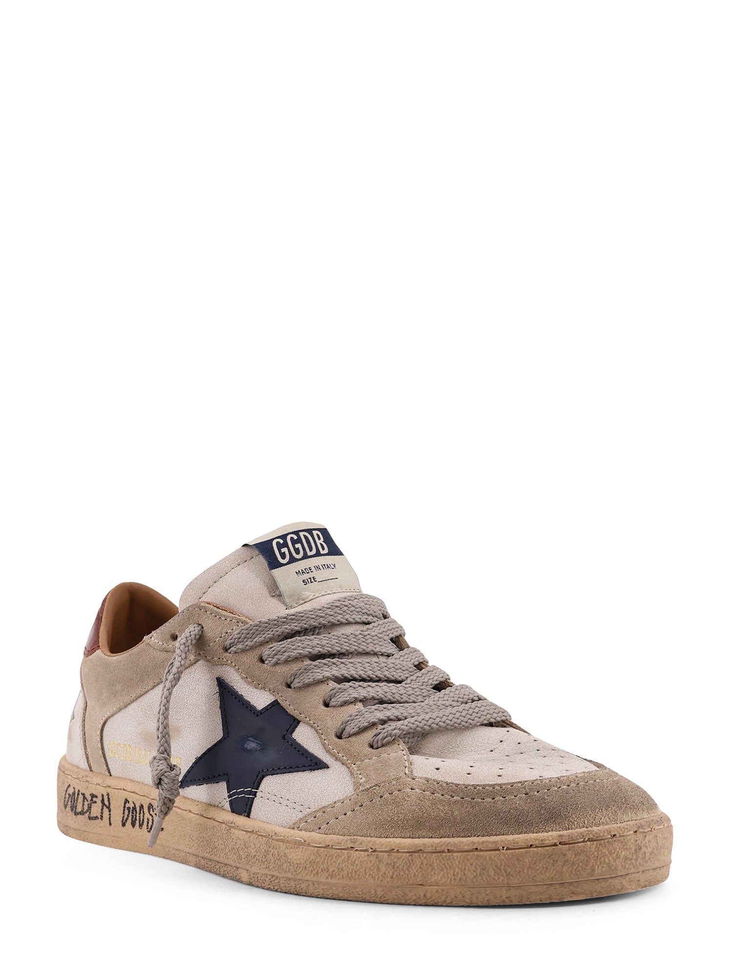 Golden Goose Sneakers White Beige Ink Blue Brown Pelle