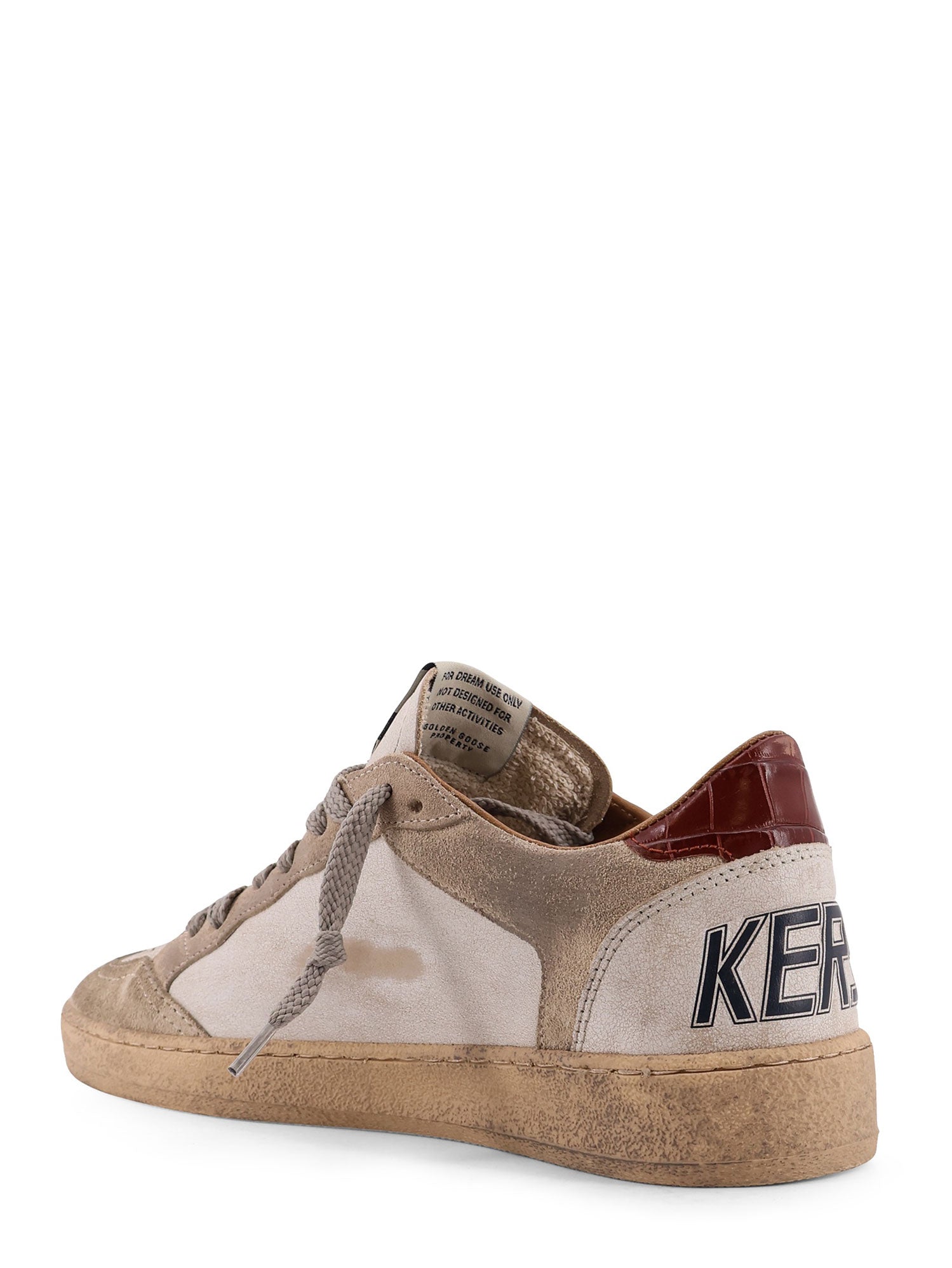 Golden Goose Sneakers White Beige Ink Blue Brown Pelle