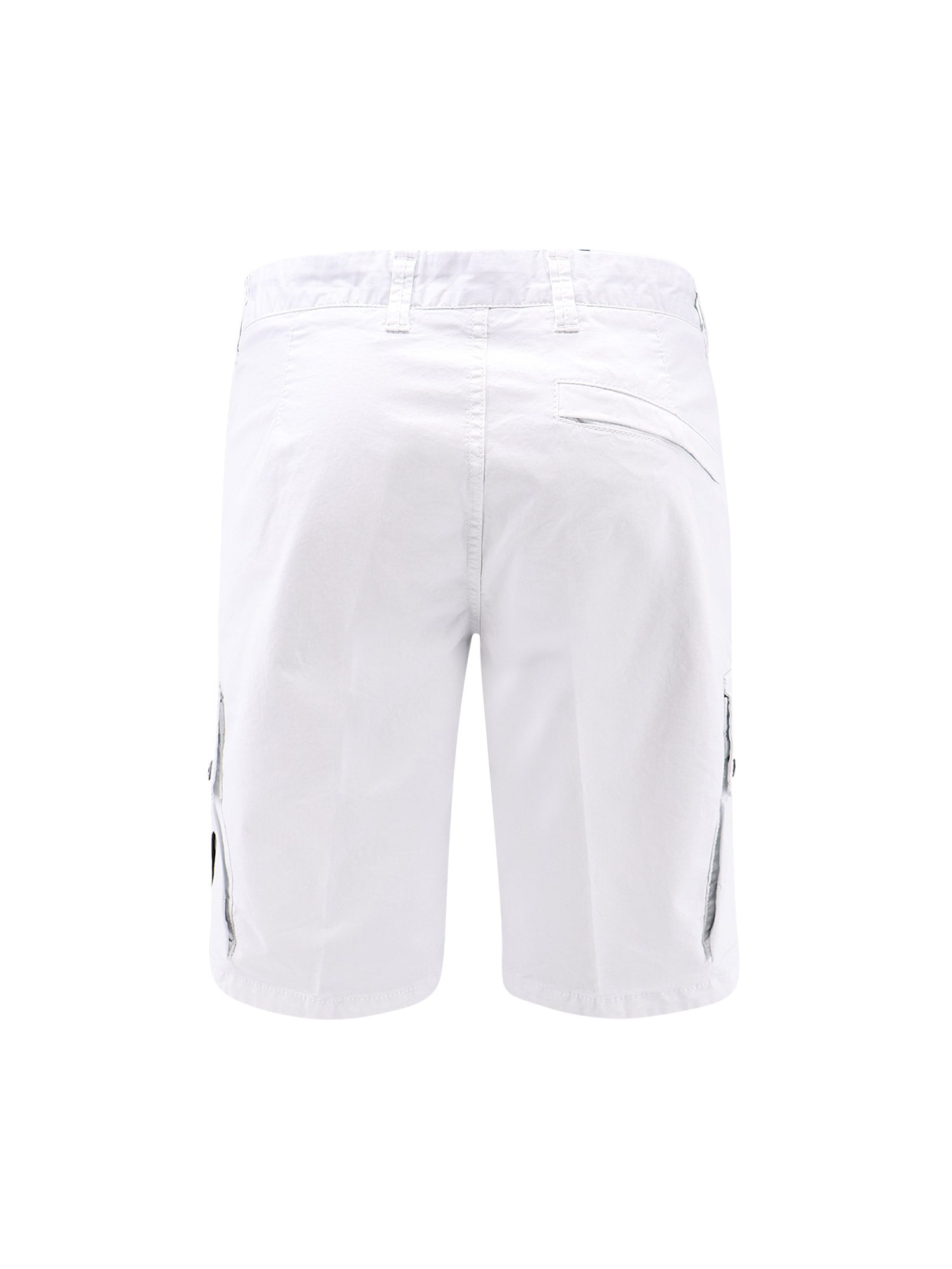 Stone Island Shorts Blue Cotone Organico Elastan