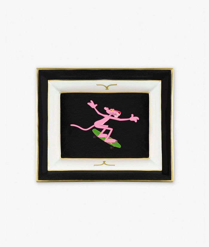 Pocket Emptier Pink Panther Skateboard Black