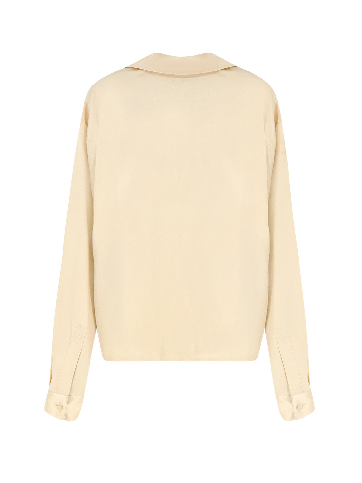 Tom Ford Shirts Pale Lemon Seta Elastan
