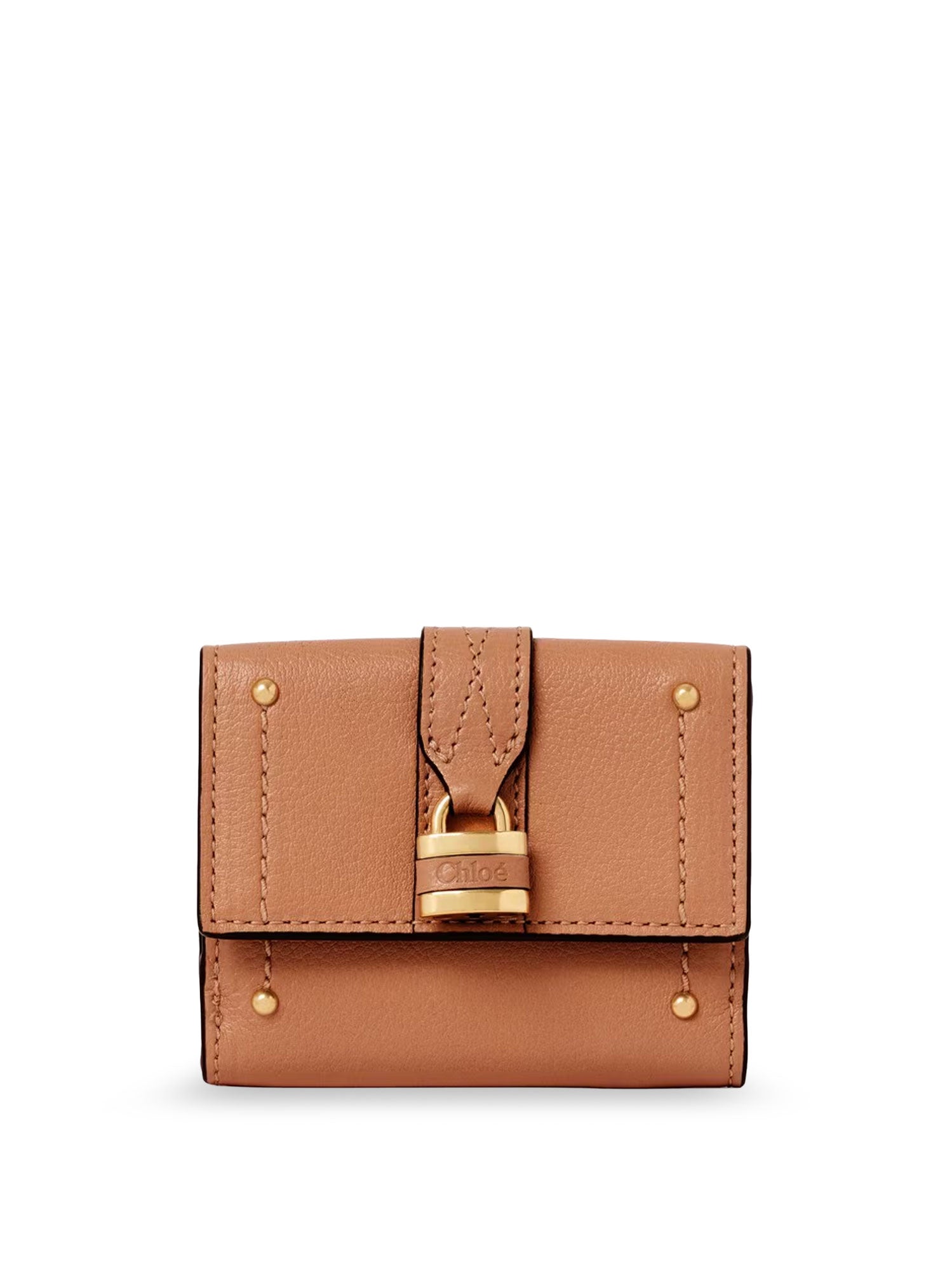 Chloè Wallets Mustang Brown Pelle