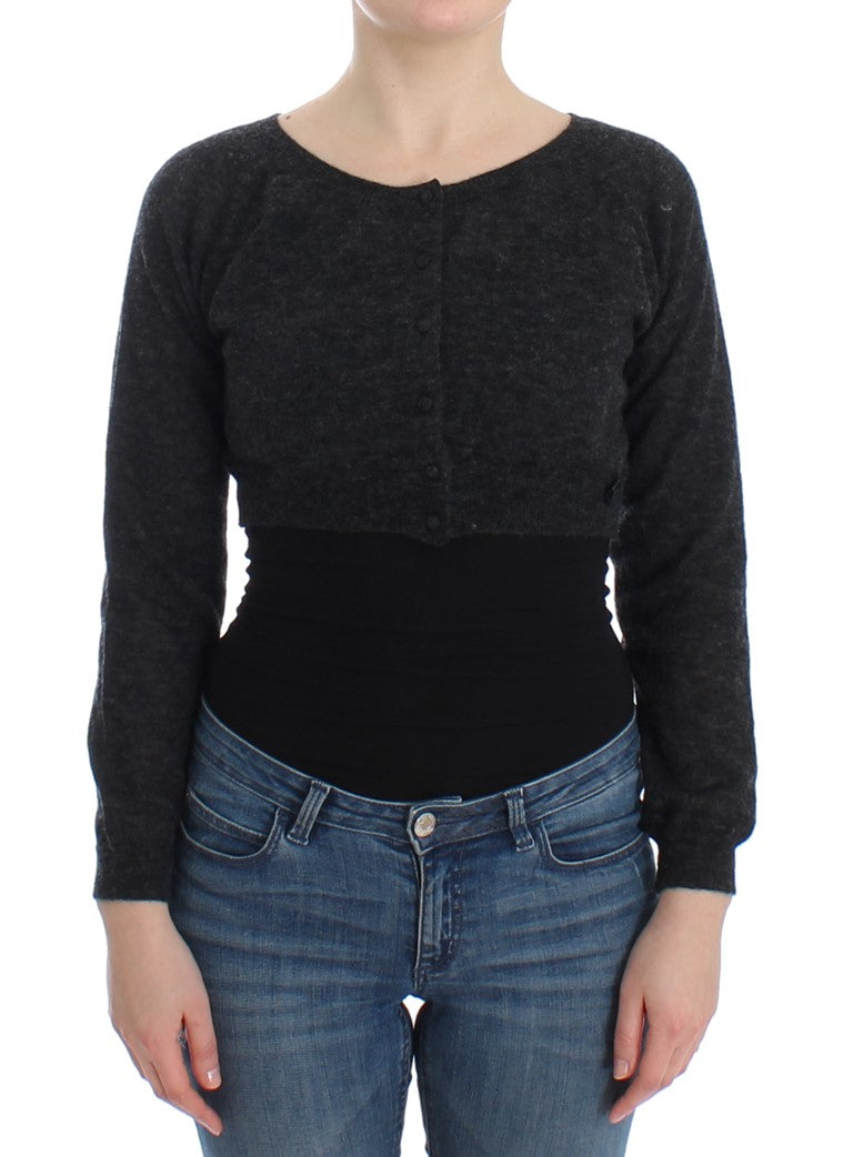 Ermanno Scervino 25% Alpaca cardigan in gray