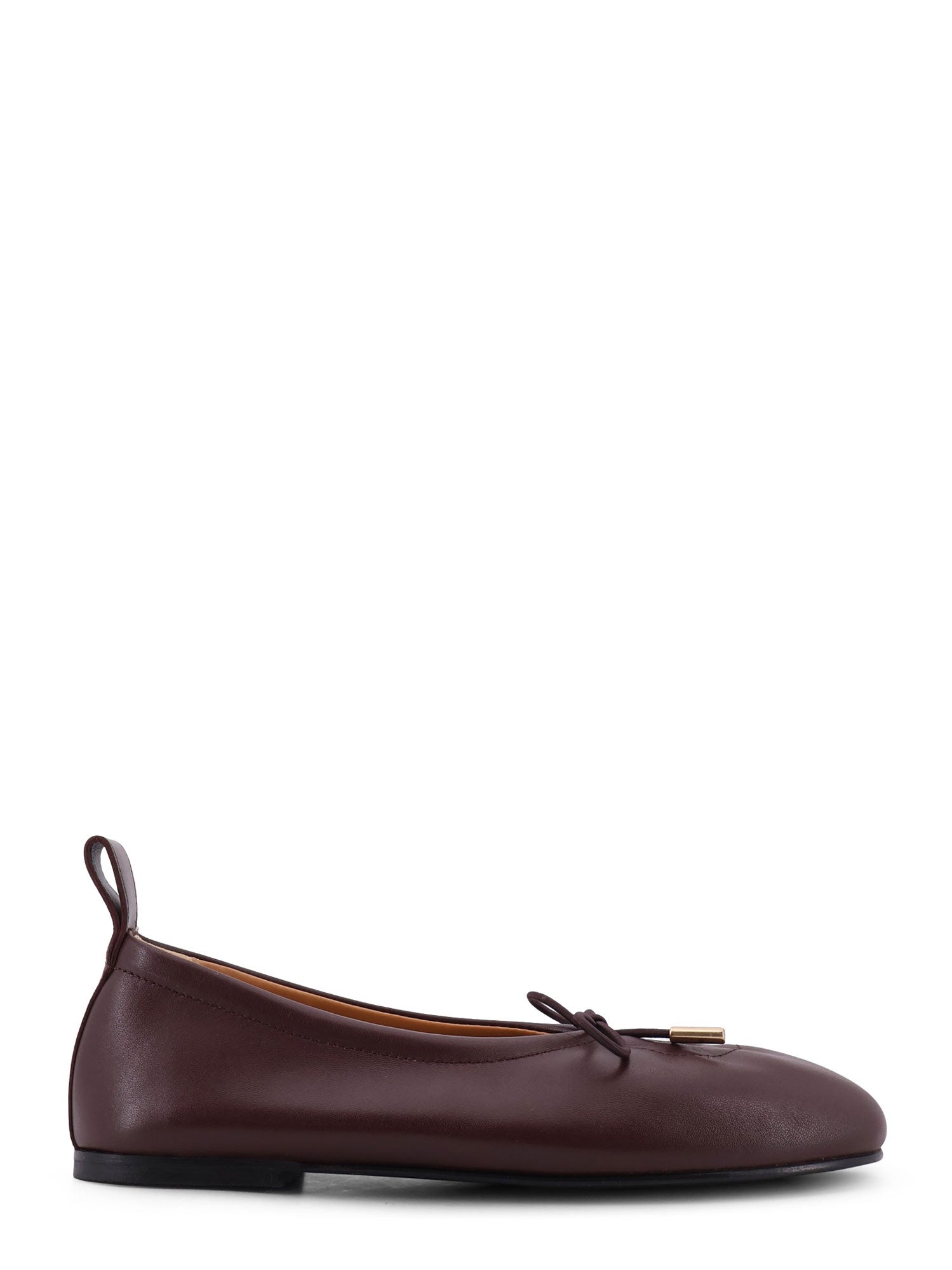 Alohas Flat Shoes Brown Pelle