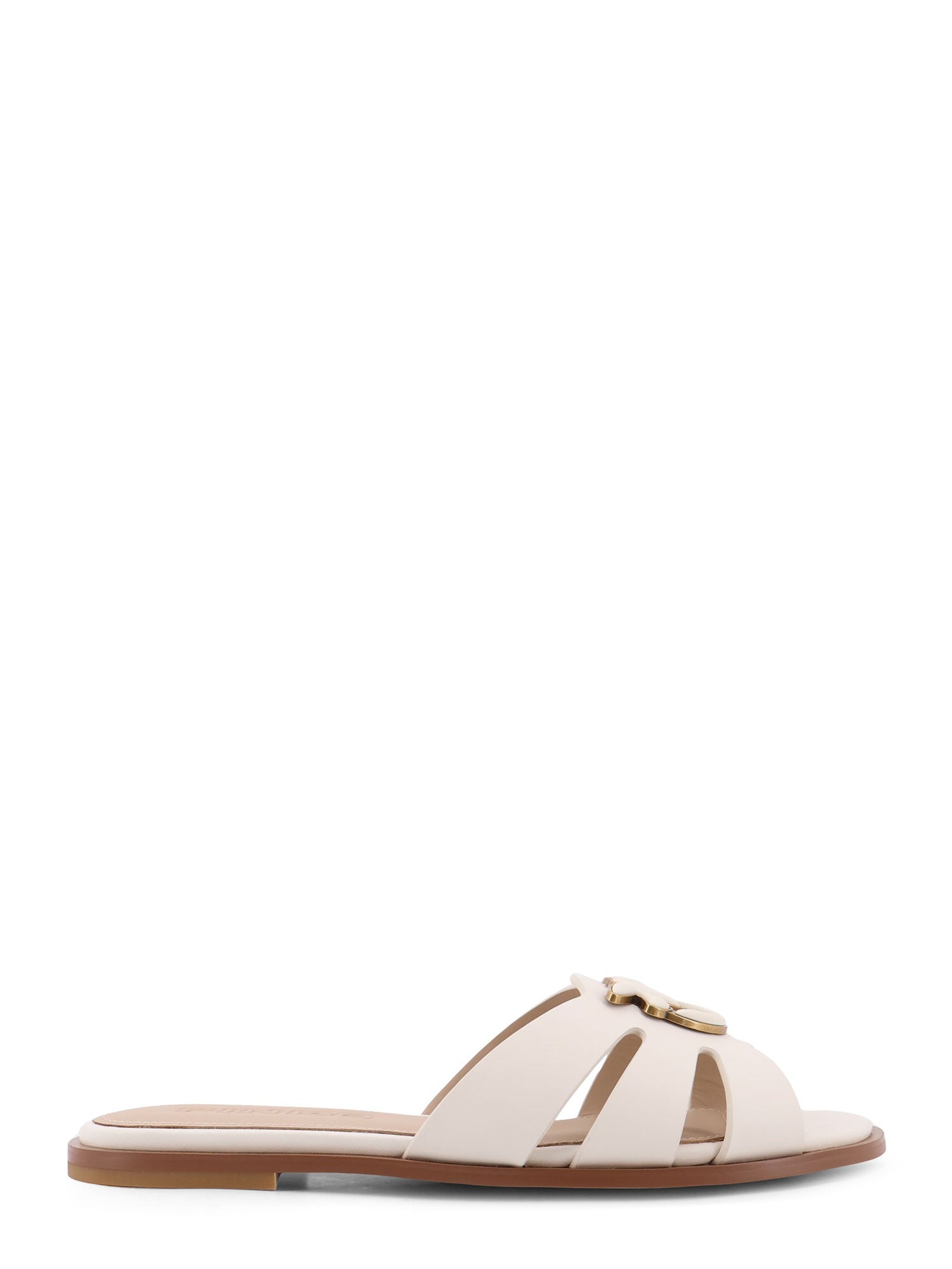 Pinko Sandals White Pelle