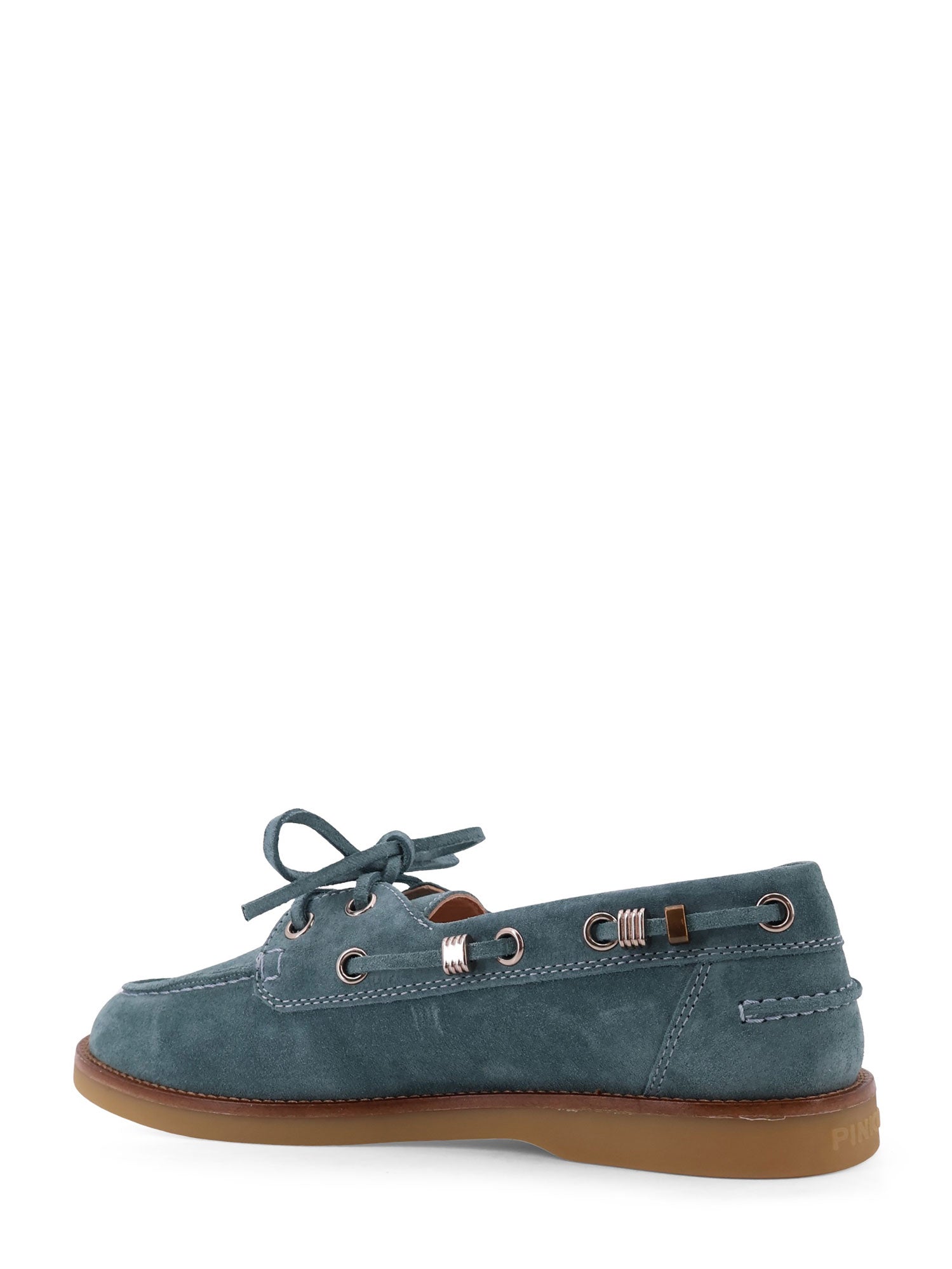 Pinko Flat shoes Light Blue Suede