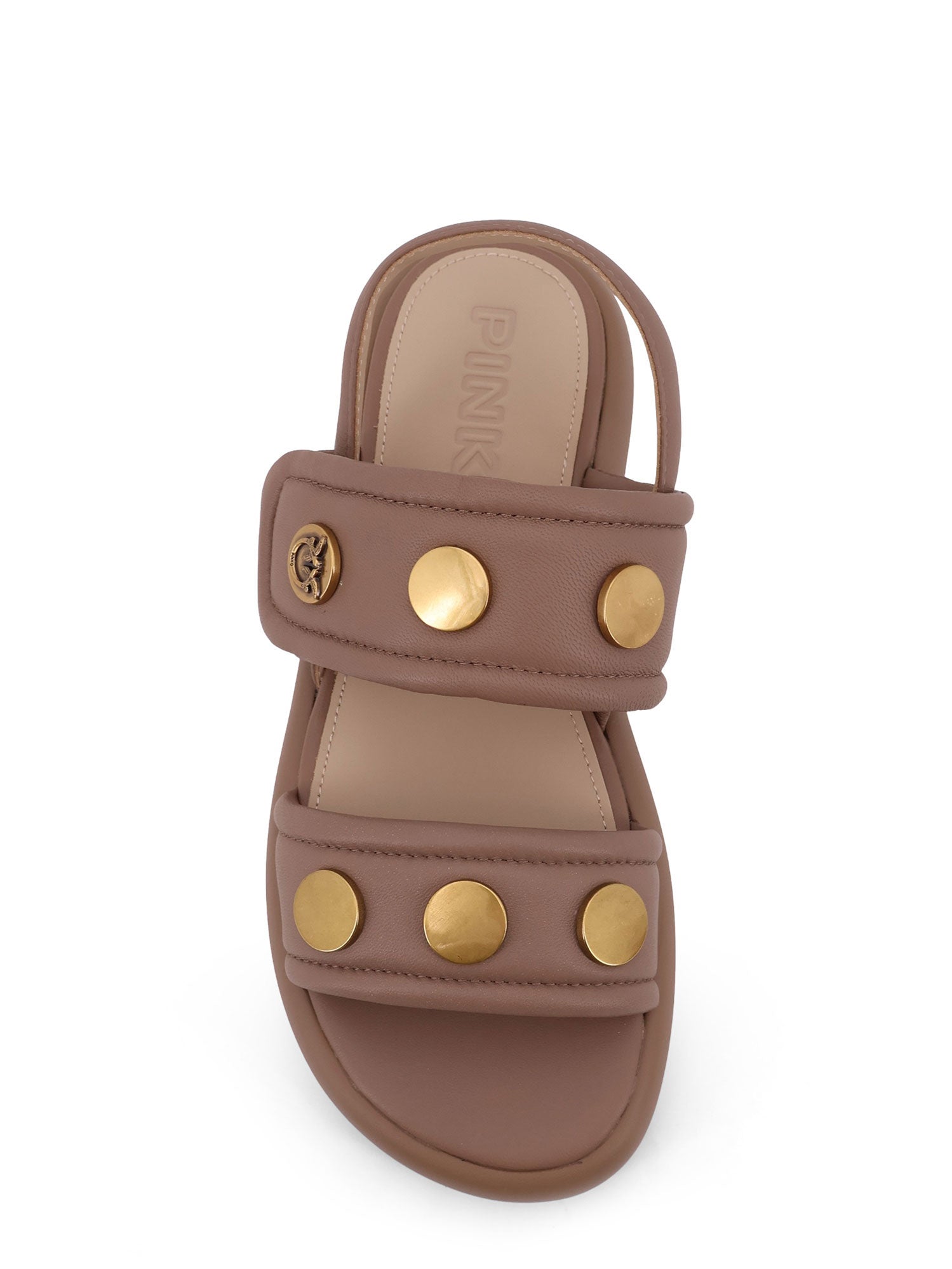 Pinko Sandals Beige Pelle