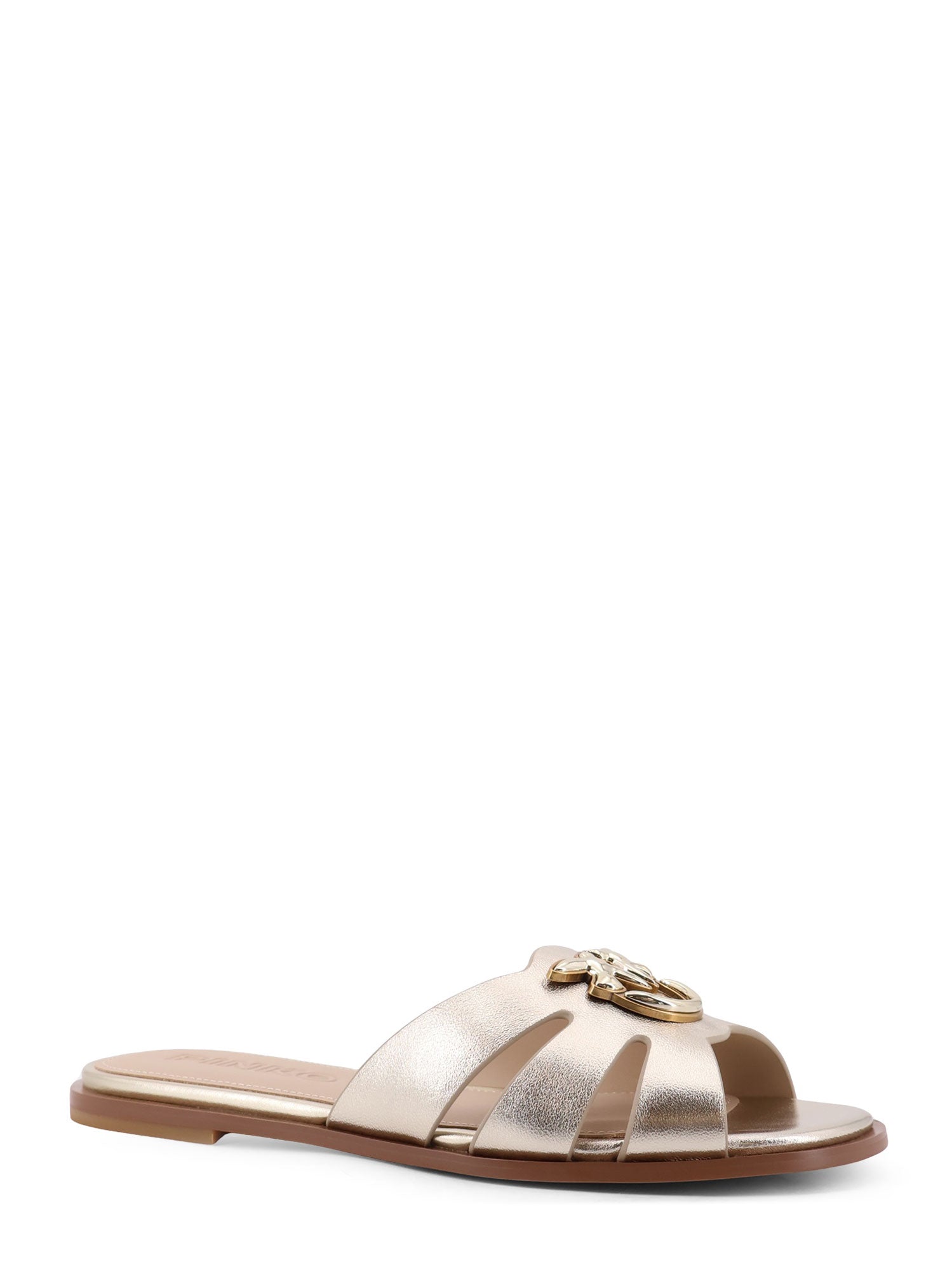 Pinko Sandals Silver Pelle