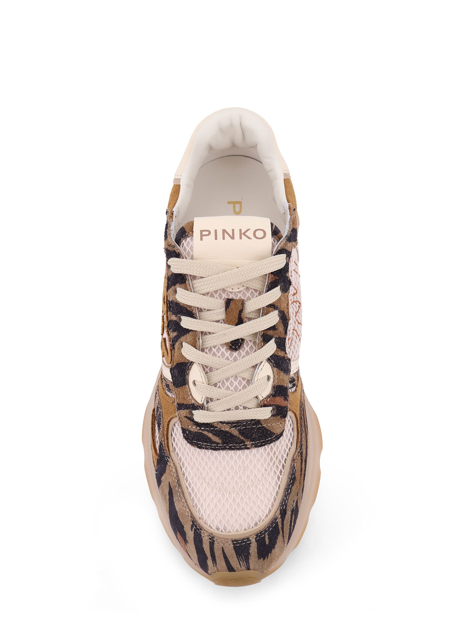 Pinko Sneakers Beige Suede