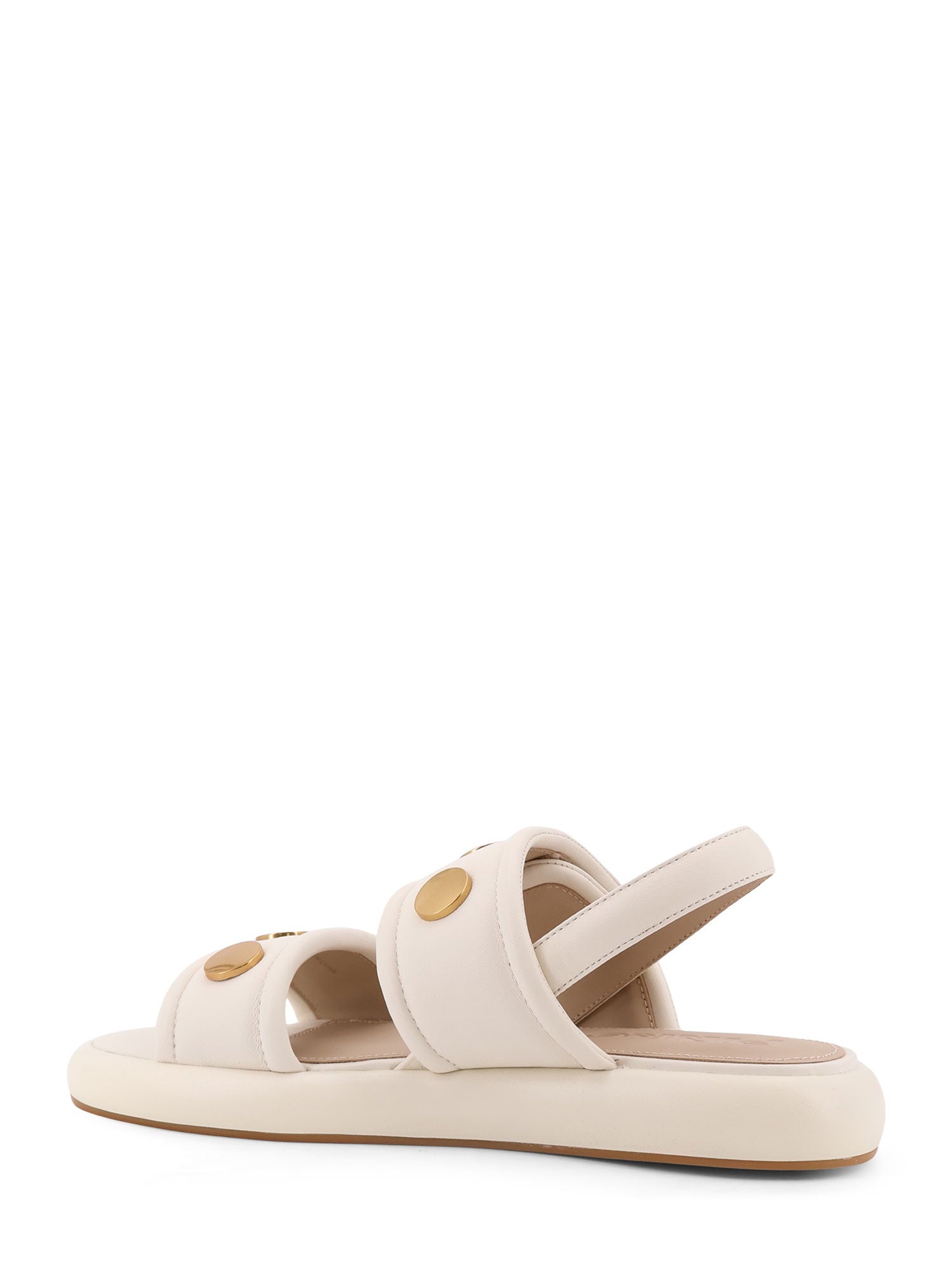 Pinko Sandals White Pelle