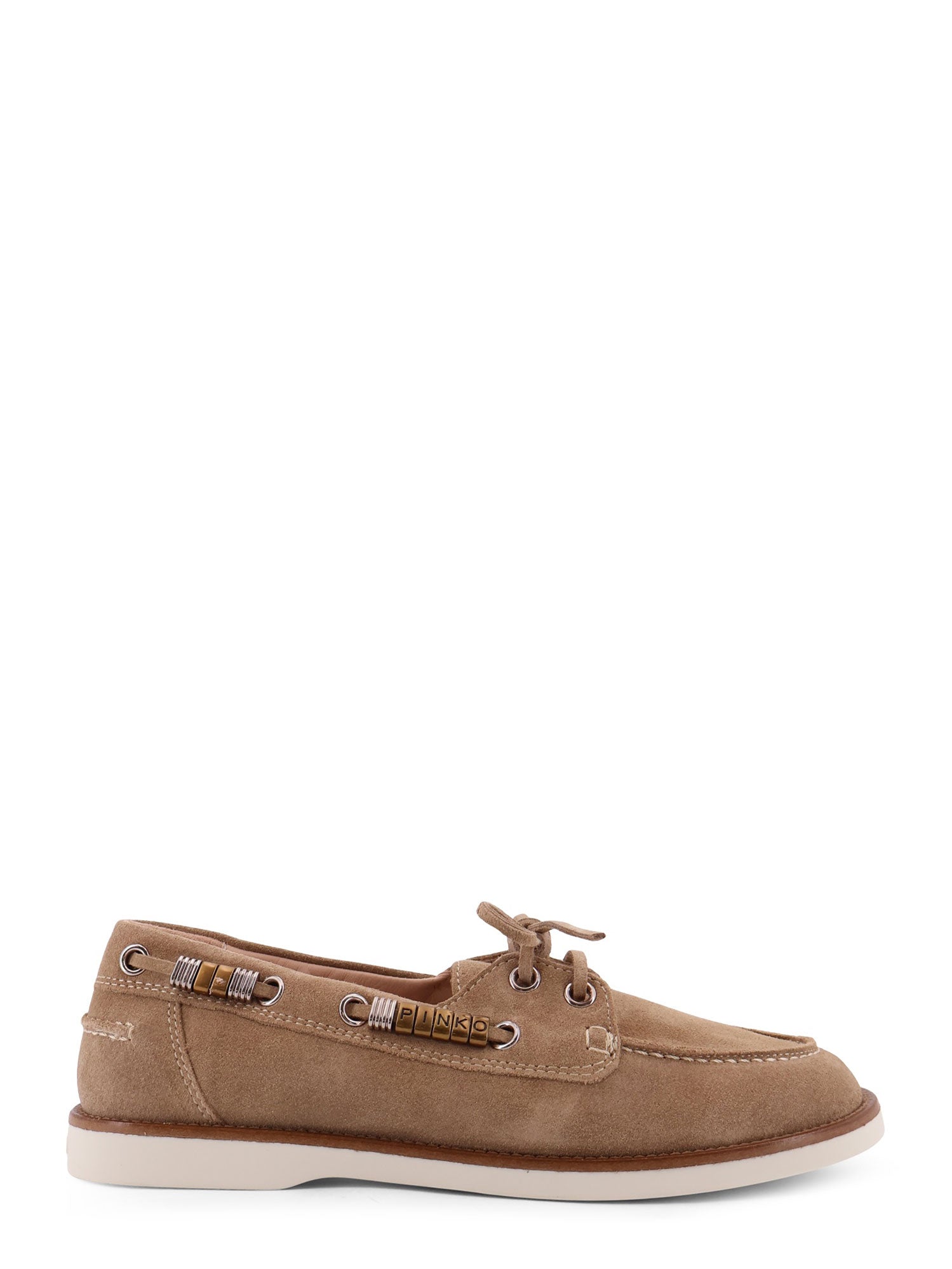Pinko Flat shoes Beige Suede