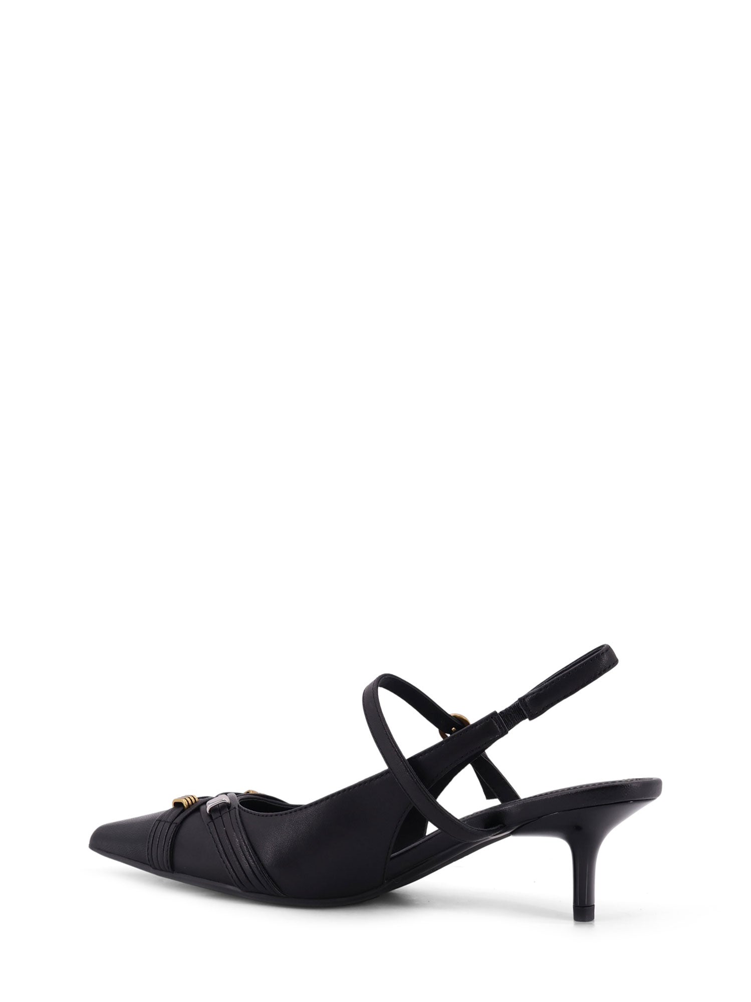 Pinko With Heel Black Pelle
