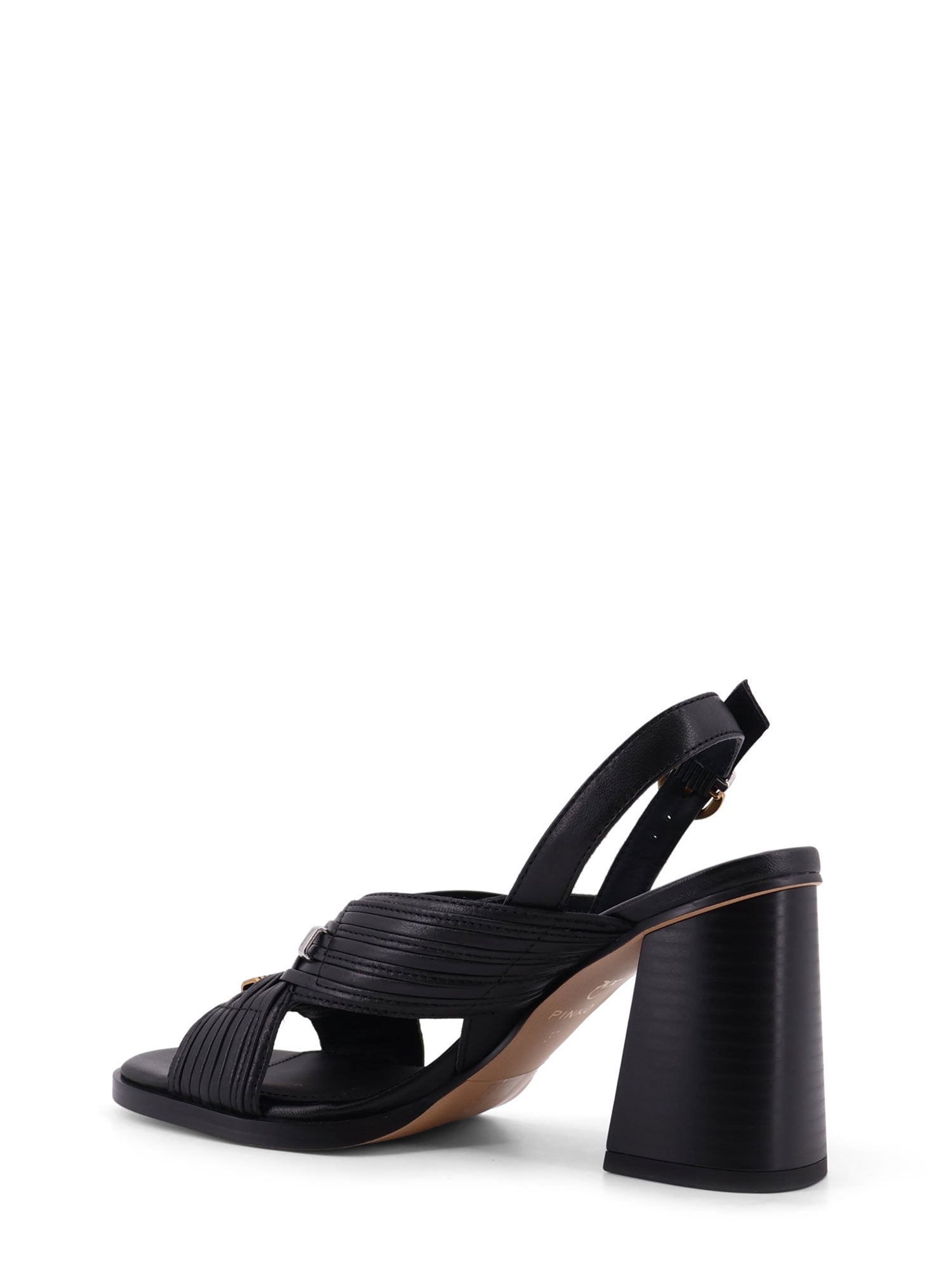 Pinko Sandals Black Pelle