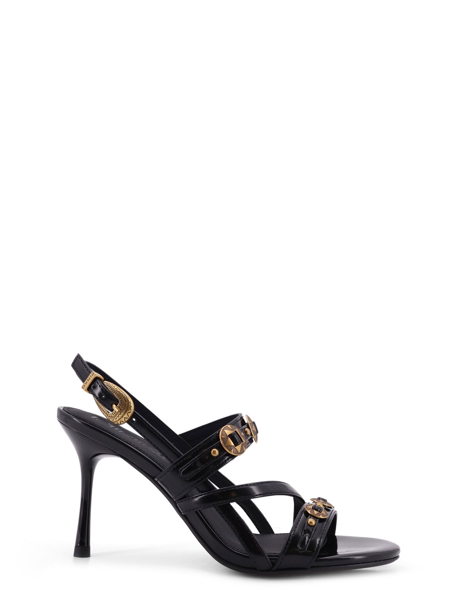 Pinko Sandals Black Pelle