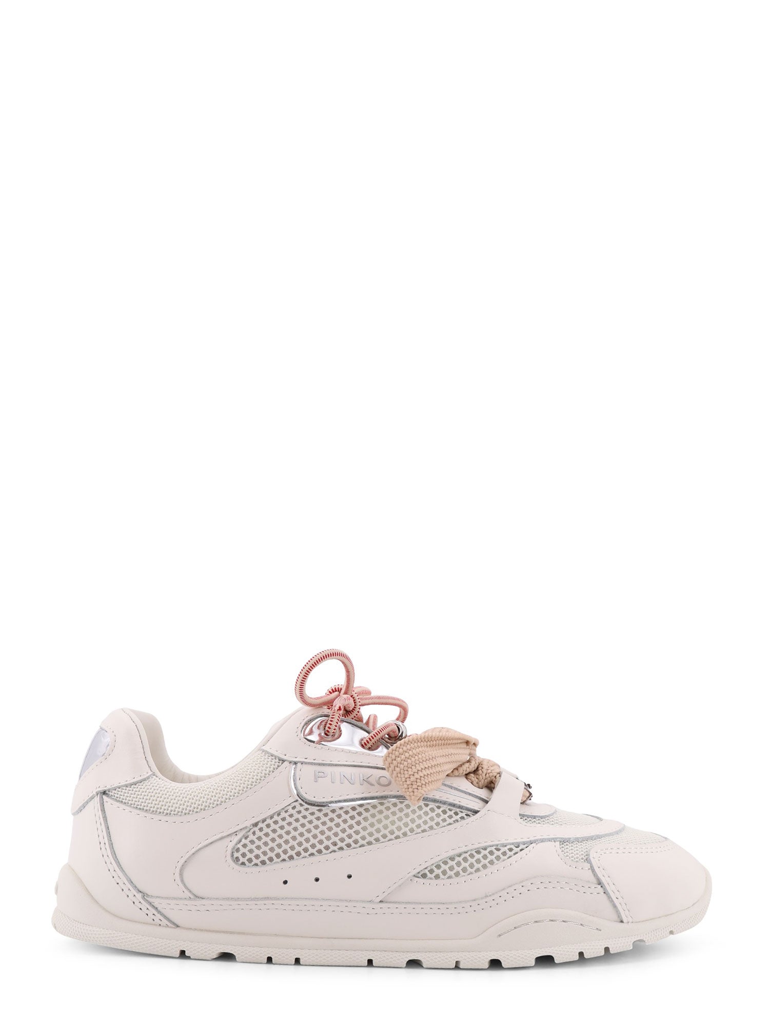 Pinko Sneakers White Mesh/pelle