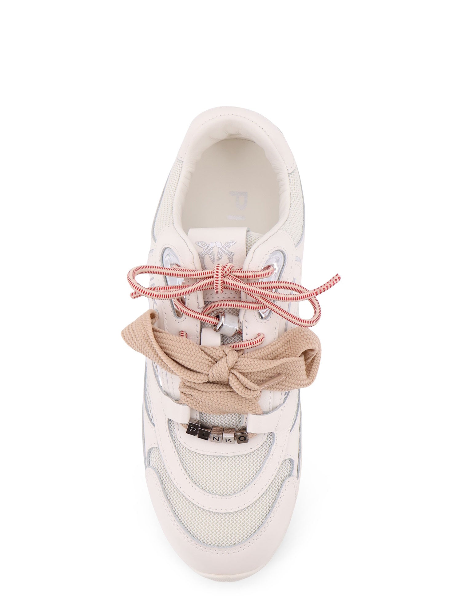 Pinko Sneakers White Mesh/pelle