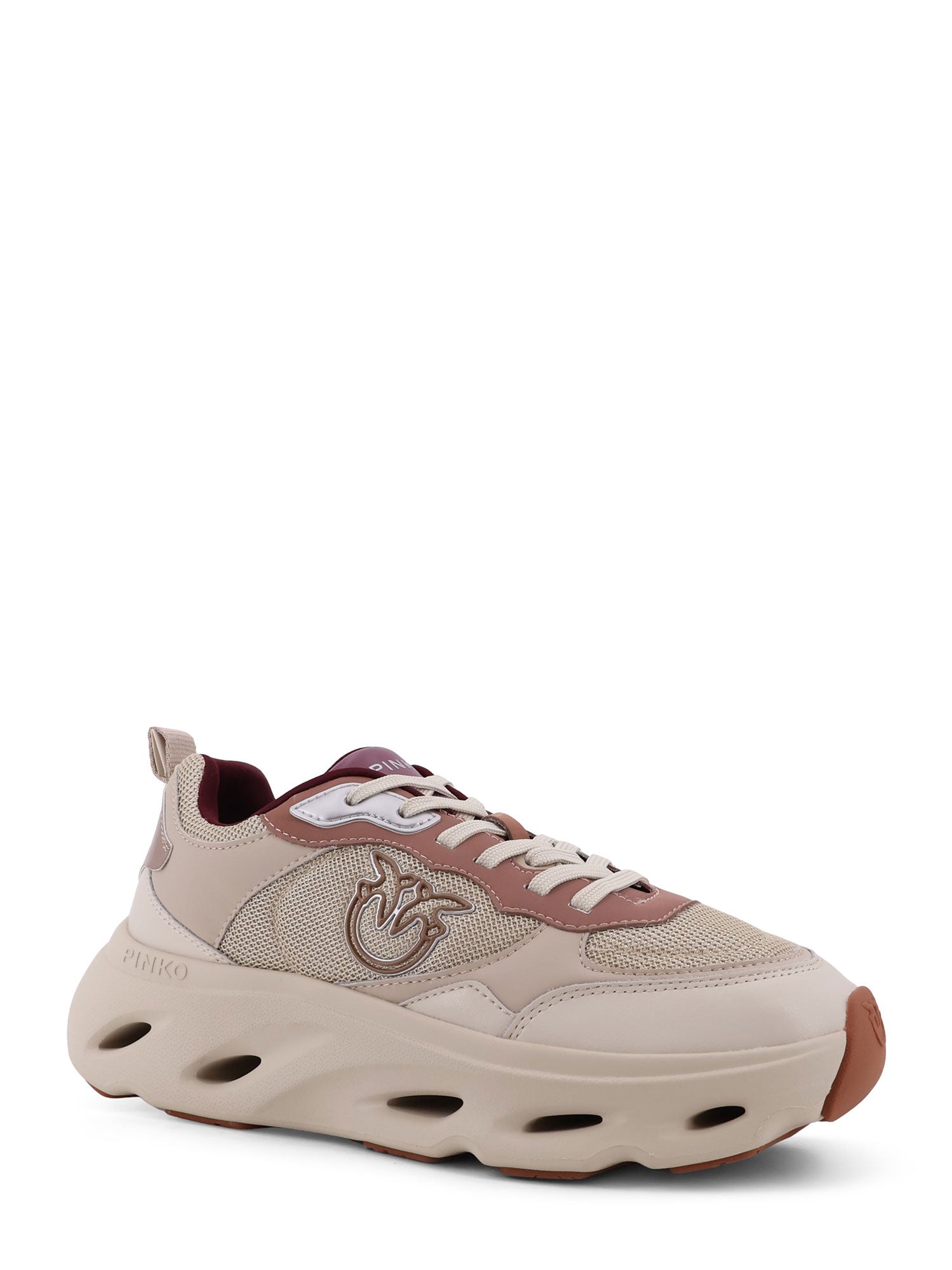 Pinko Sneakers Pink Nylon/pelle