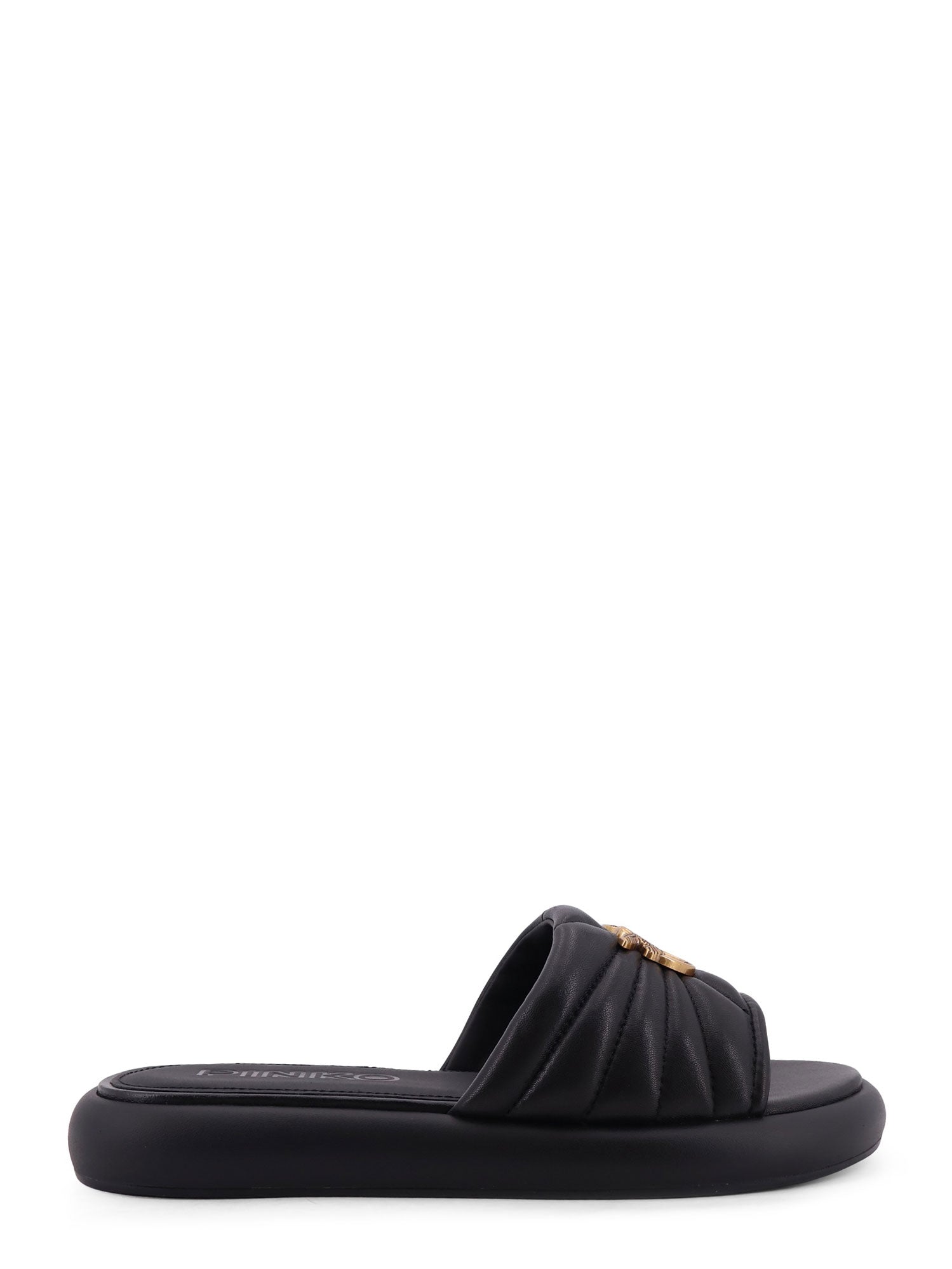 Pinko Sandals Black Pelle