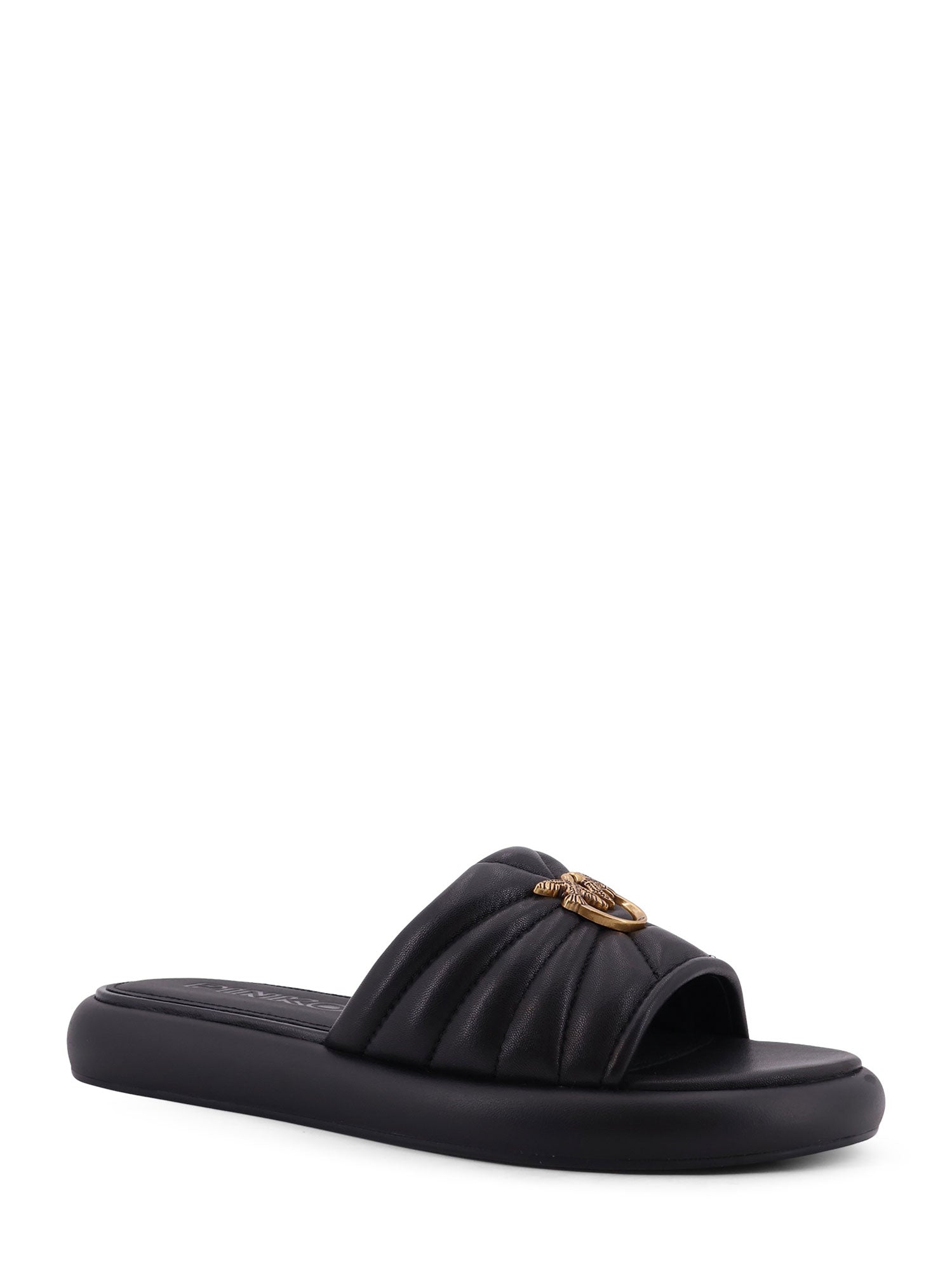 Pinko Sandals Black Pelle