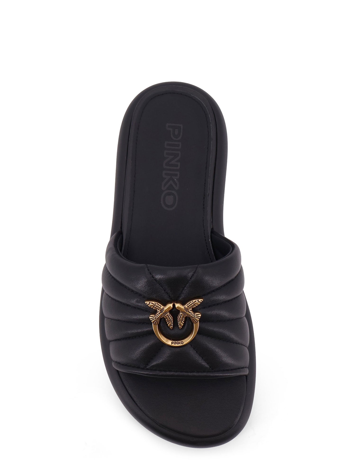 Pinko Sandals Black Pelle