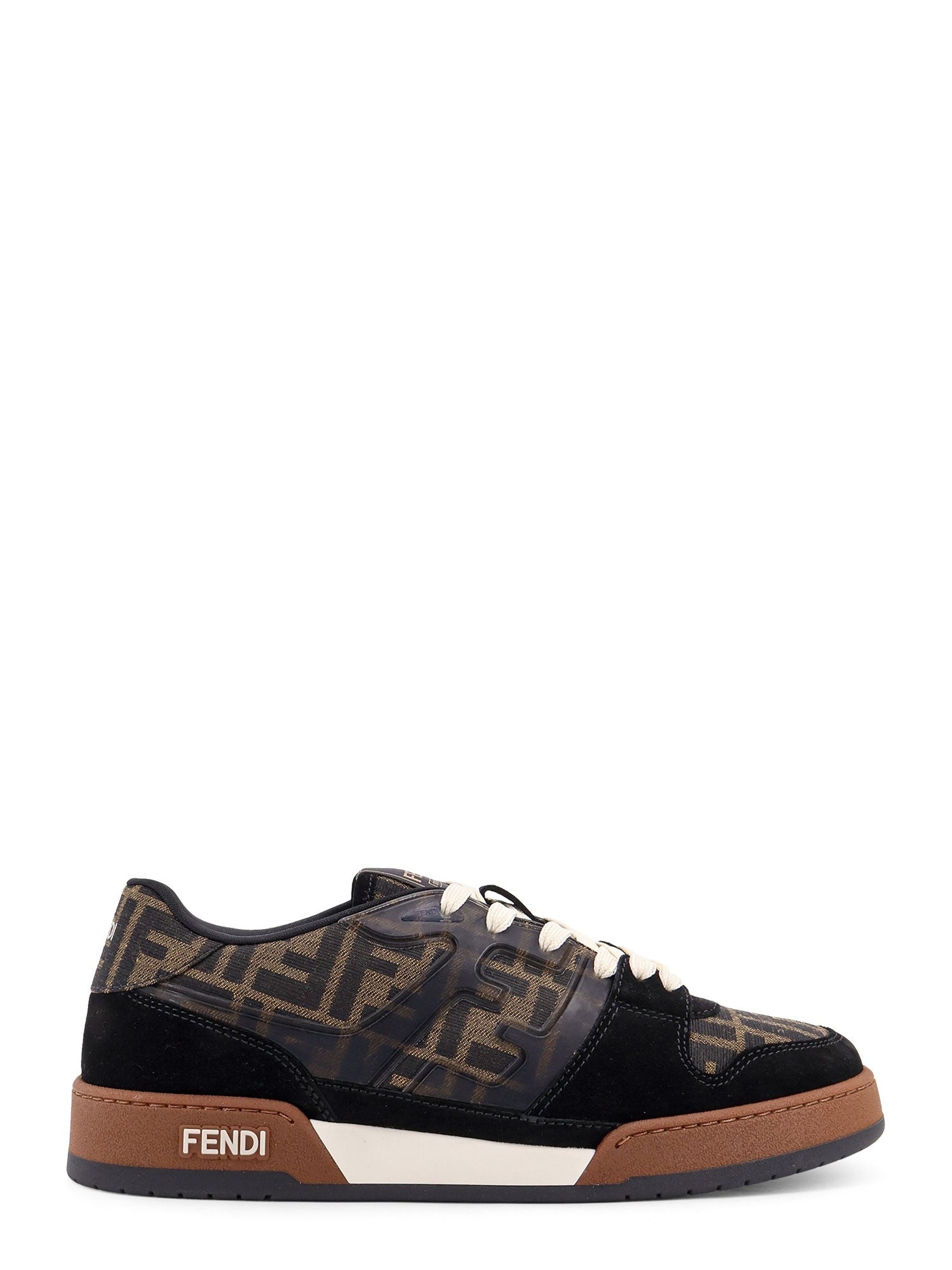 Fendi Sneakers Nero+tabacc.nero+ice Suede/tessuto Ff