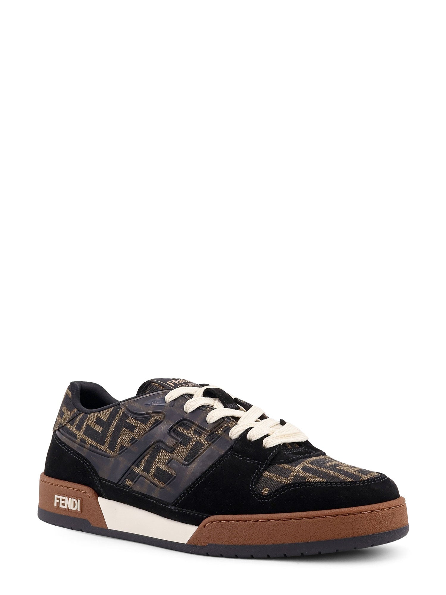 Fendi Sneakers Nero+tabacc.nero+ice Suede/tessuto Ff