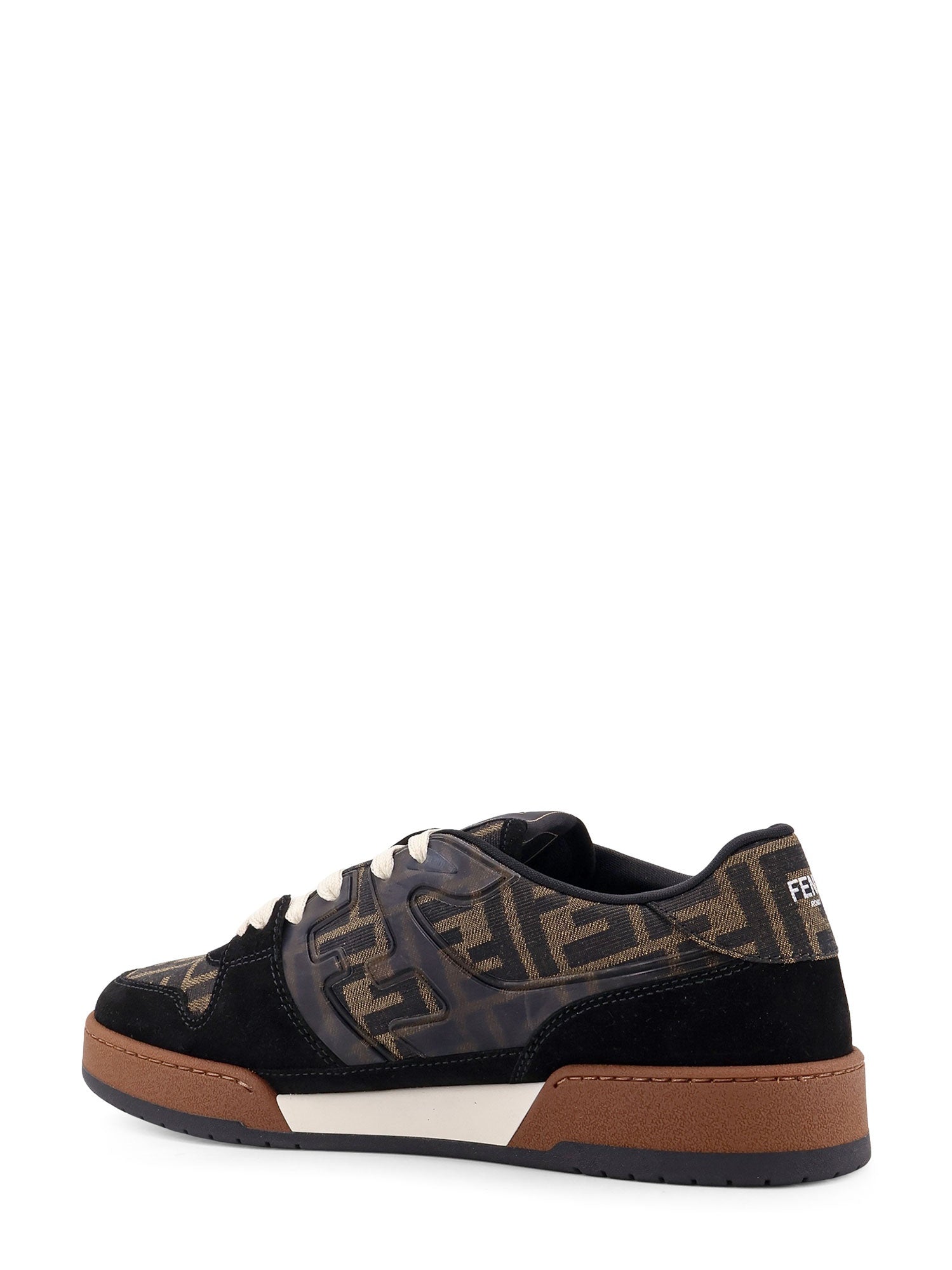Fendi Sneakers Nero+tabacc.nero+ice Suede/tessuto Ff