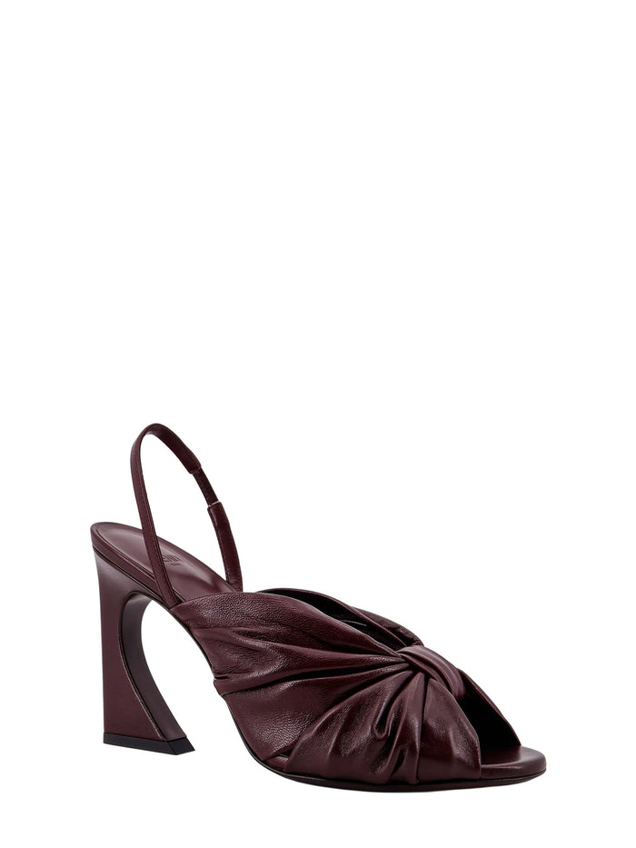 Fendi With Heel Plum Pelle