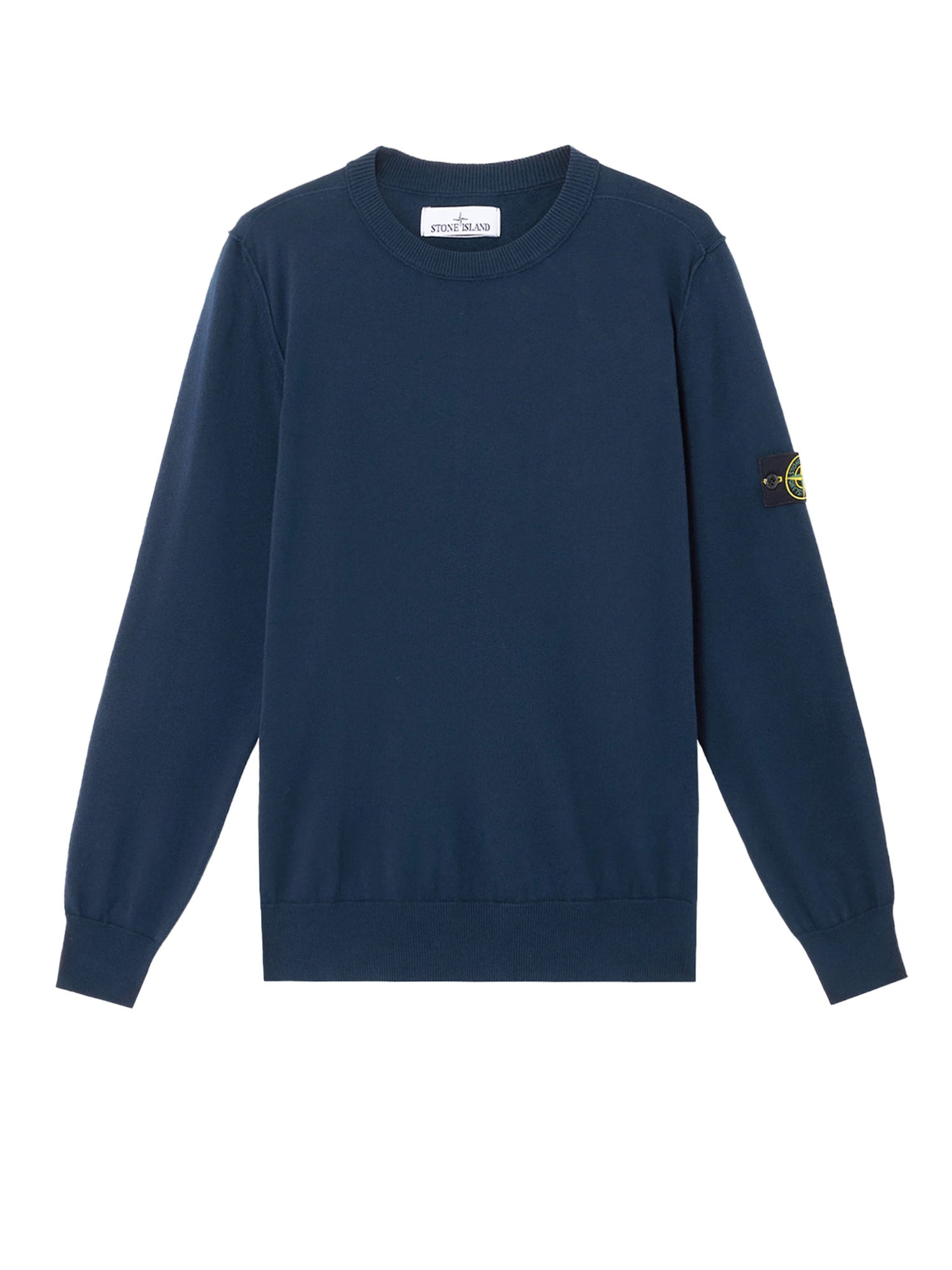 Stone Island Sweaters Blue Cotone