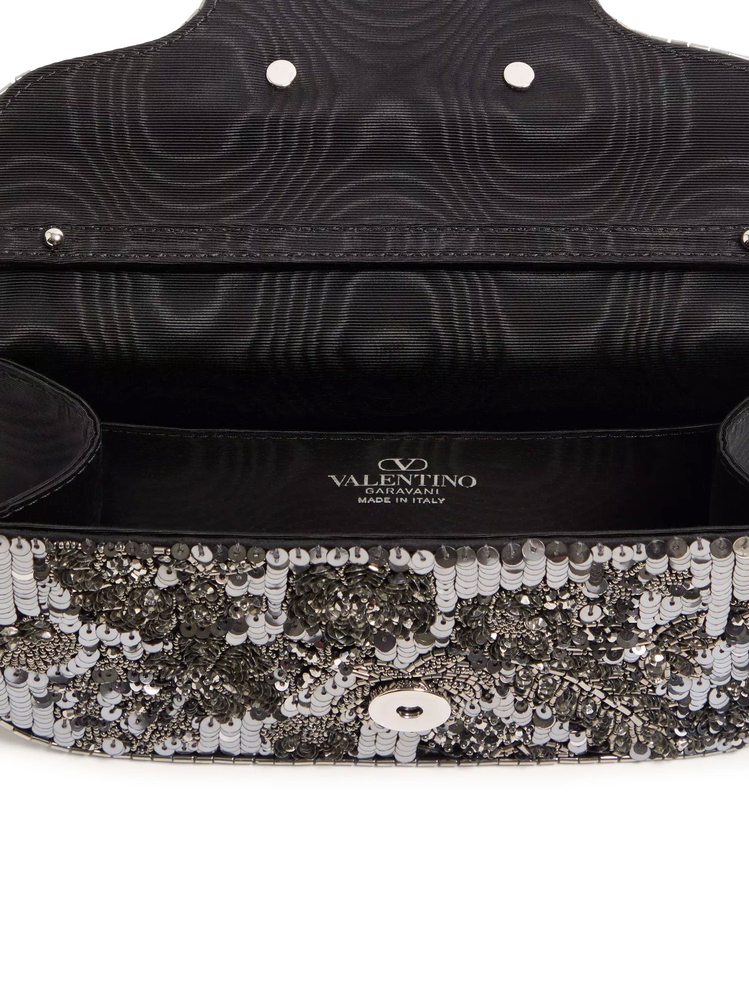 Valentino Garavani Bags Nero-silver/nero/crystal Raso