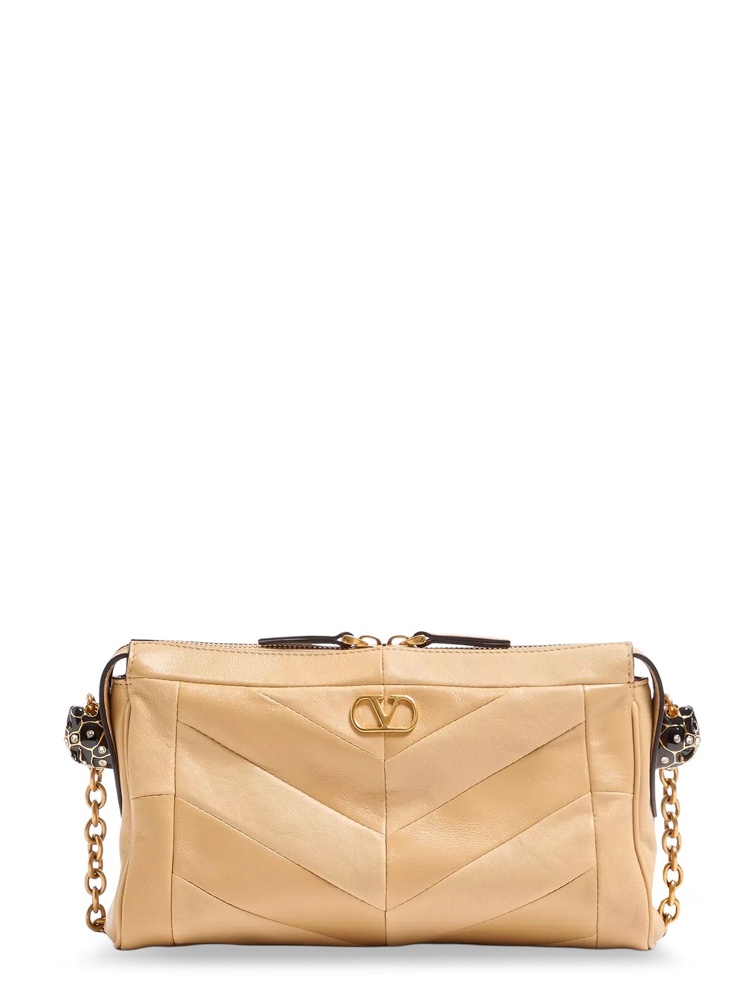 Valentino Garavani Bags Gold Beige Pelle