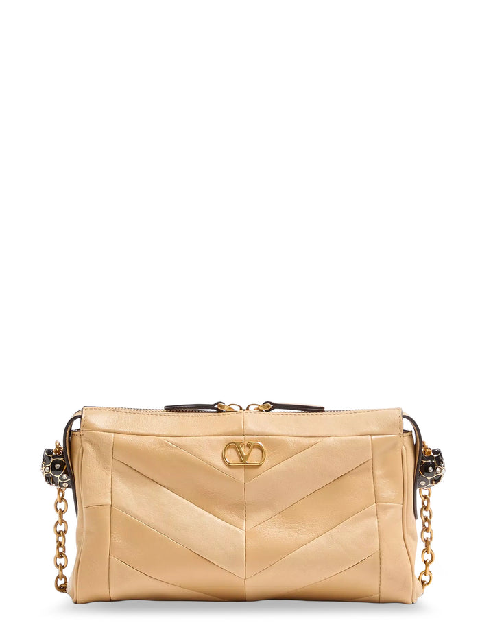 Valentino Garavani Bags Gold Beige Pelle