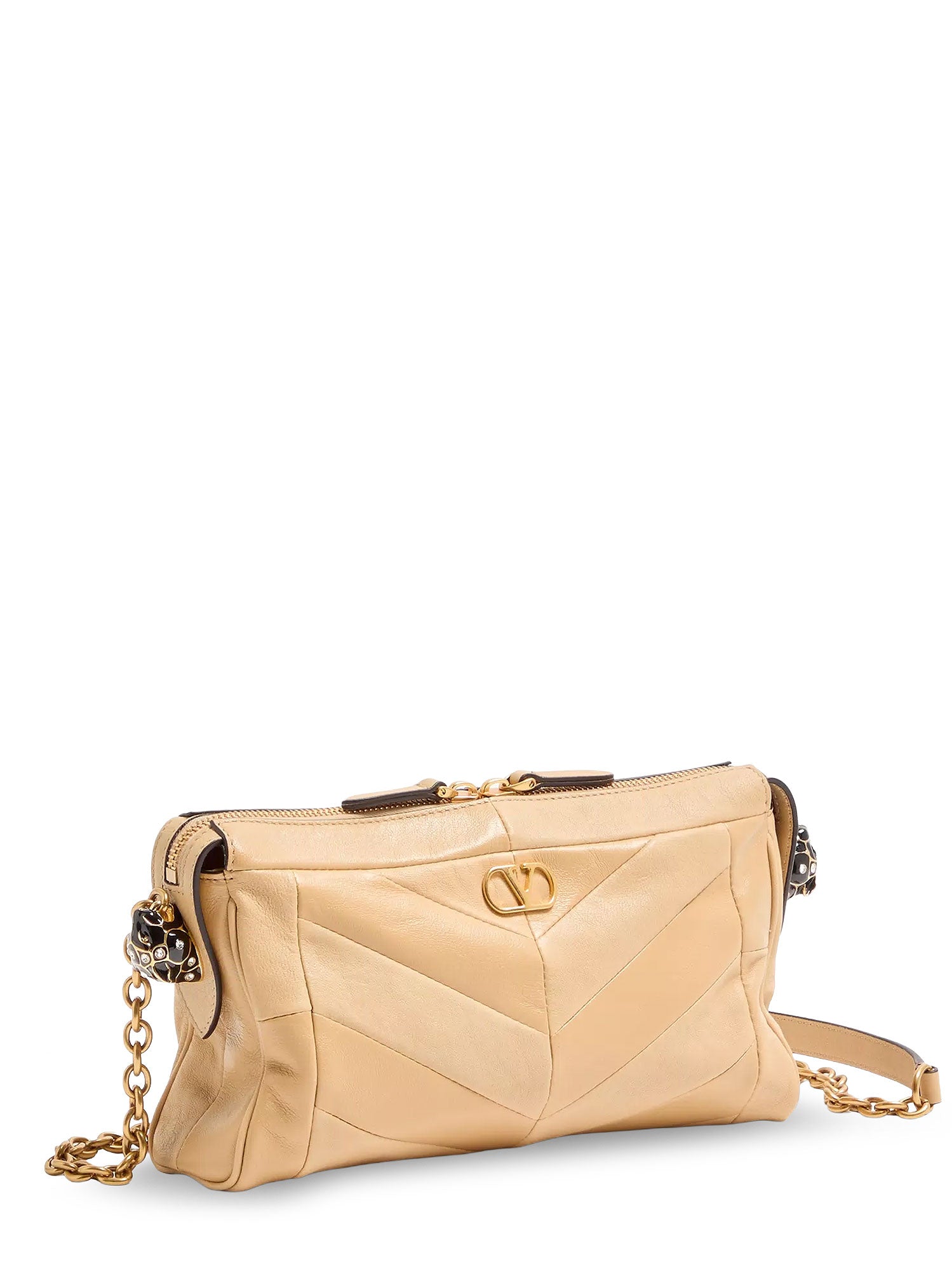 Valentino Garavani Bags Gold Beige Pelle