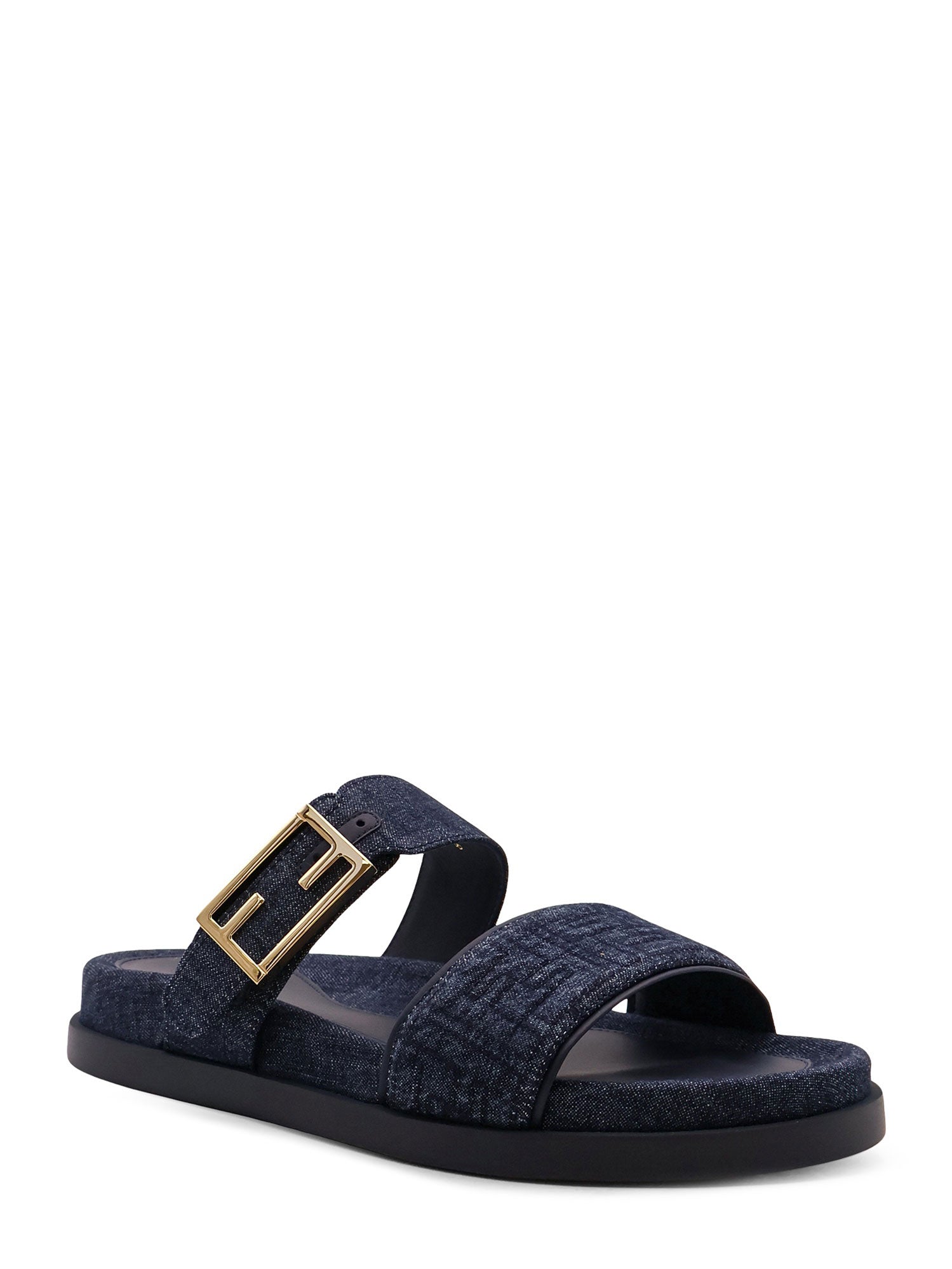 Fendi Sandals Blu Scuro+blu Scuro Cotone
