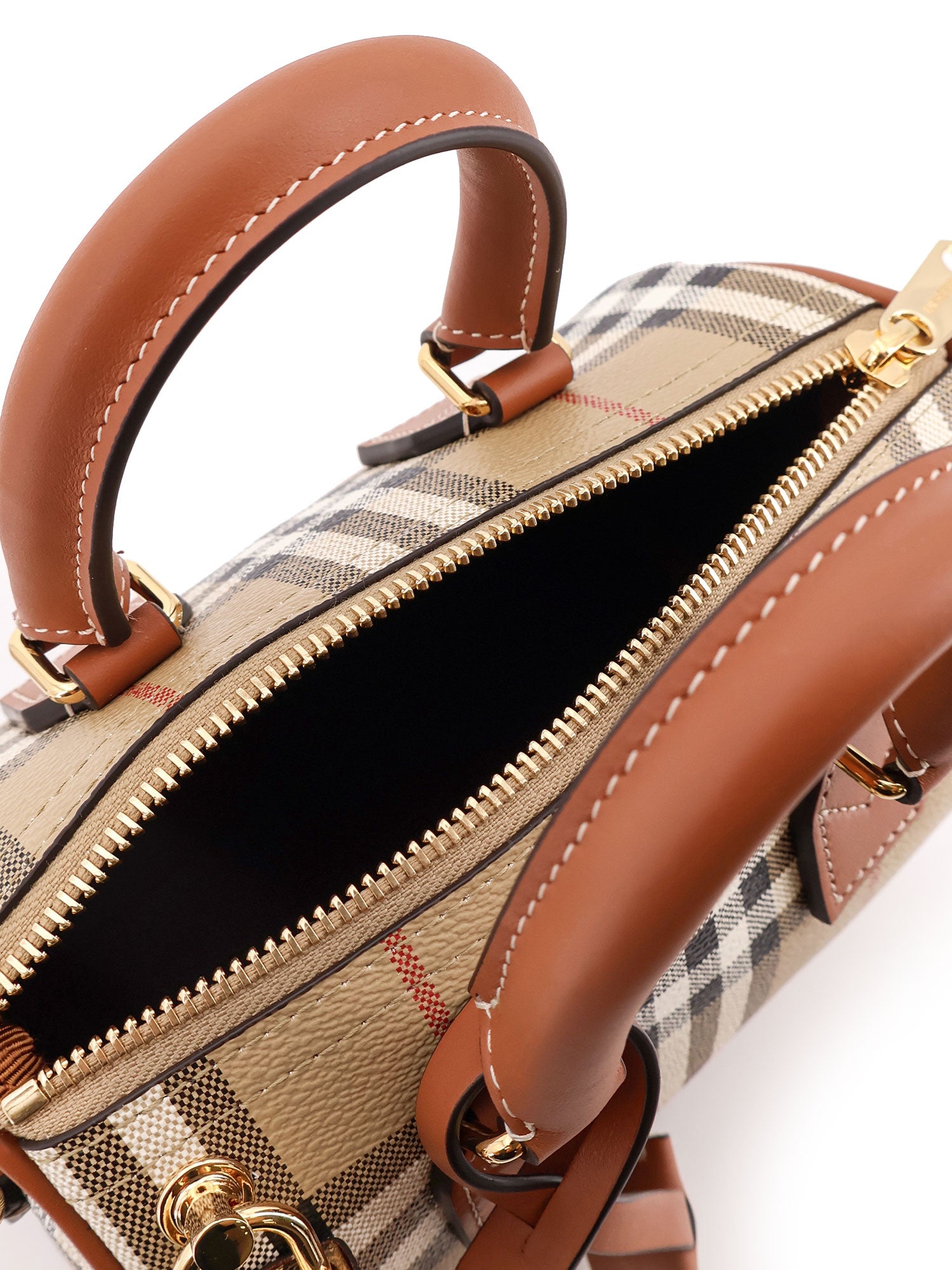 Burberry Bags Bri Ar Brown Tela Spalmata