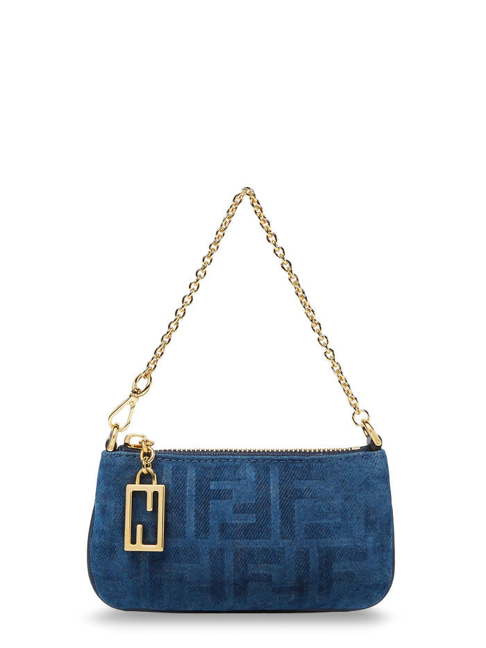 Fendi Wallets Blu Abisso Tessuto Ff
