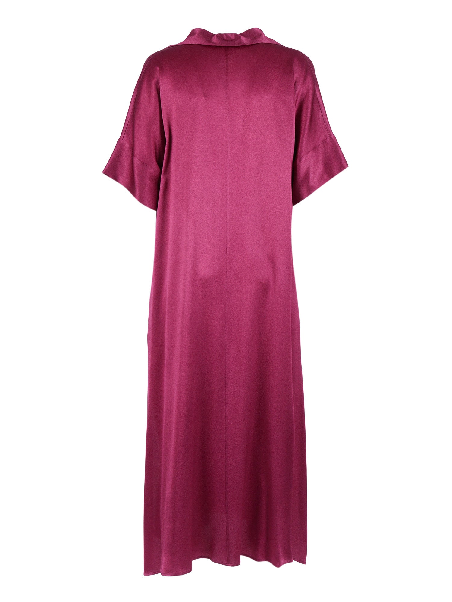 Dress Purple Acetate Silk Midi